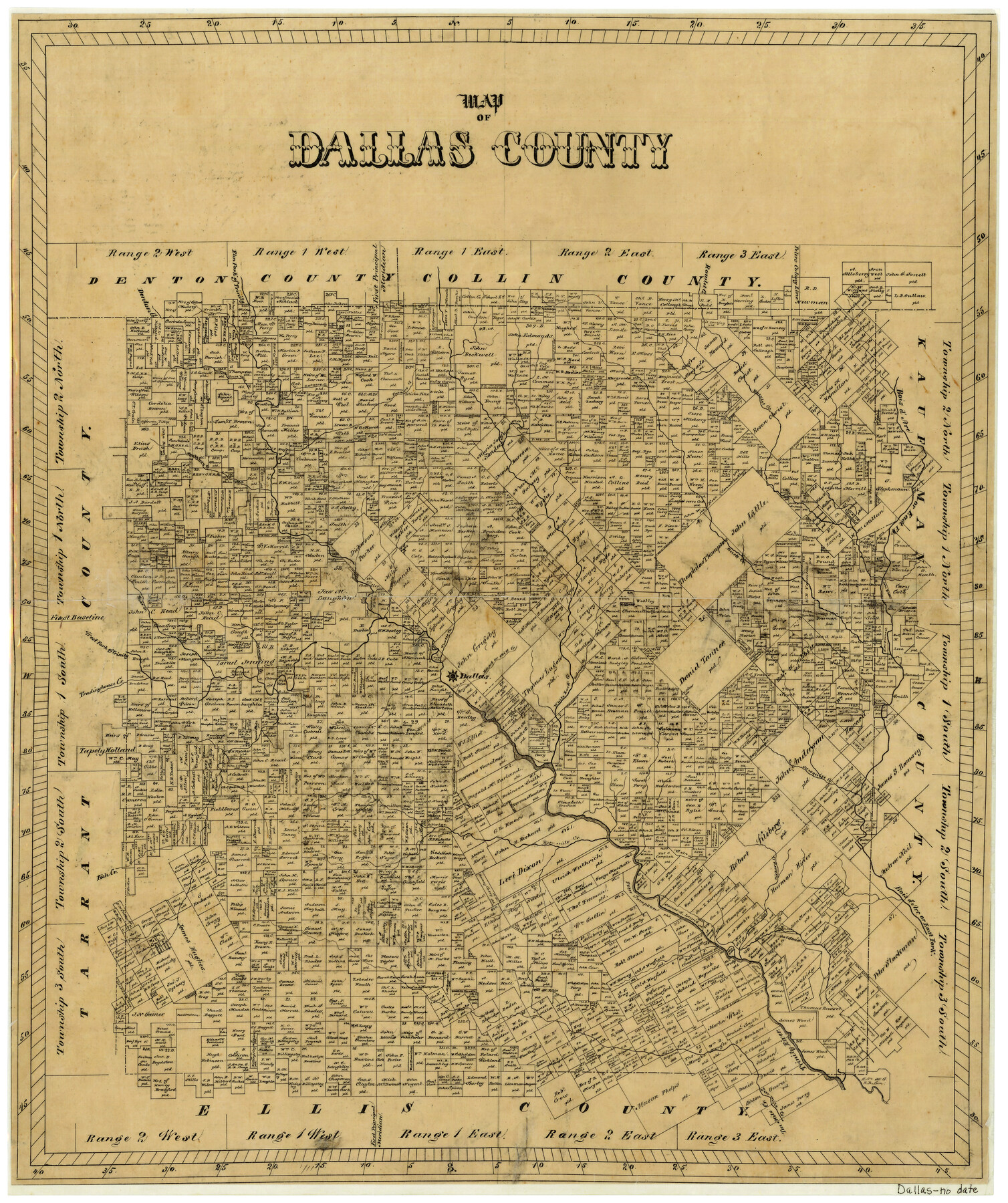 3464, Map of Dallas County