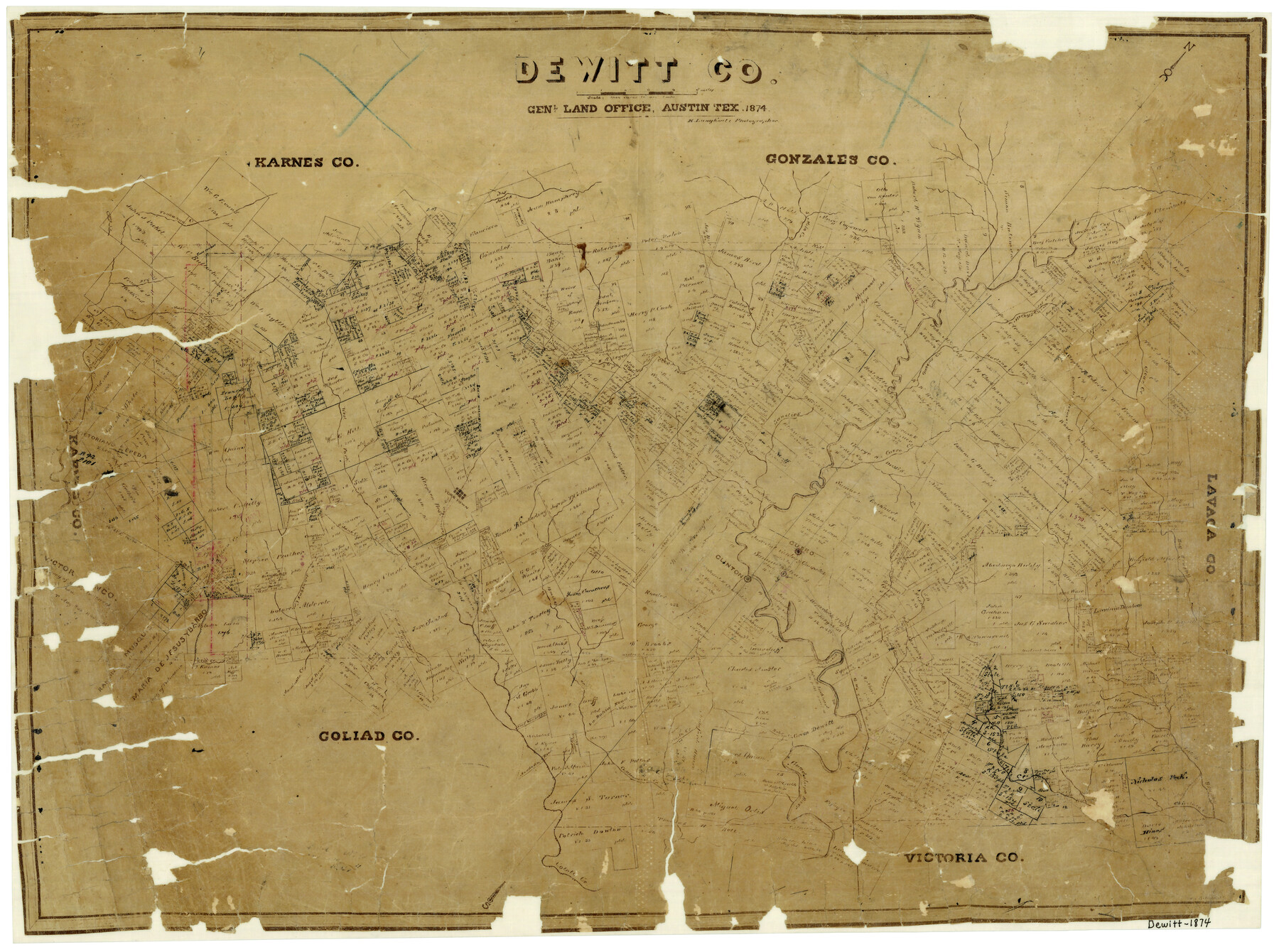 3480, DeWitt County, General Map Collection