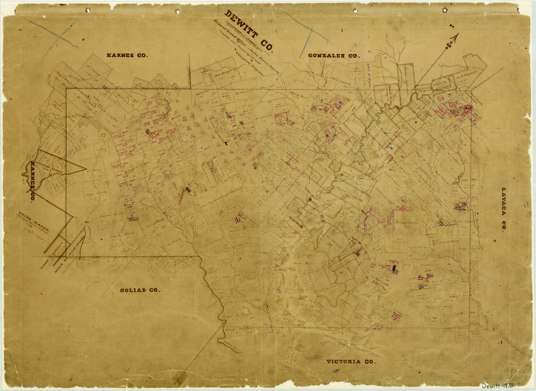 3482, DeWitt County, General Map Collection