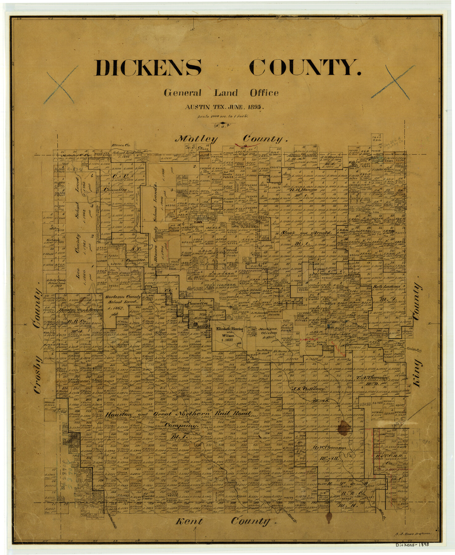 3484, Dickens County, General Map Collection