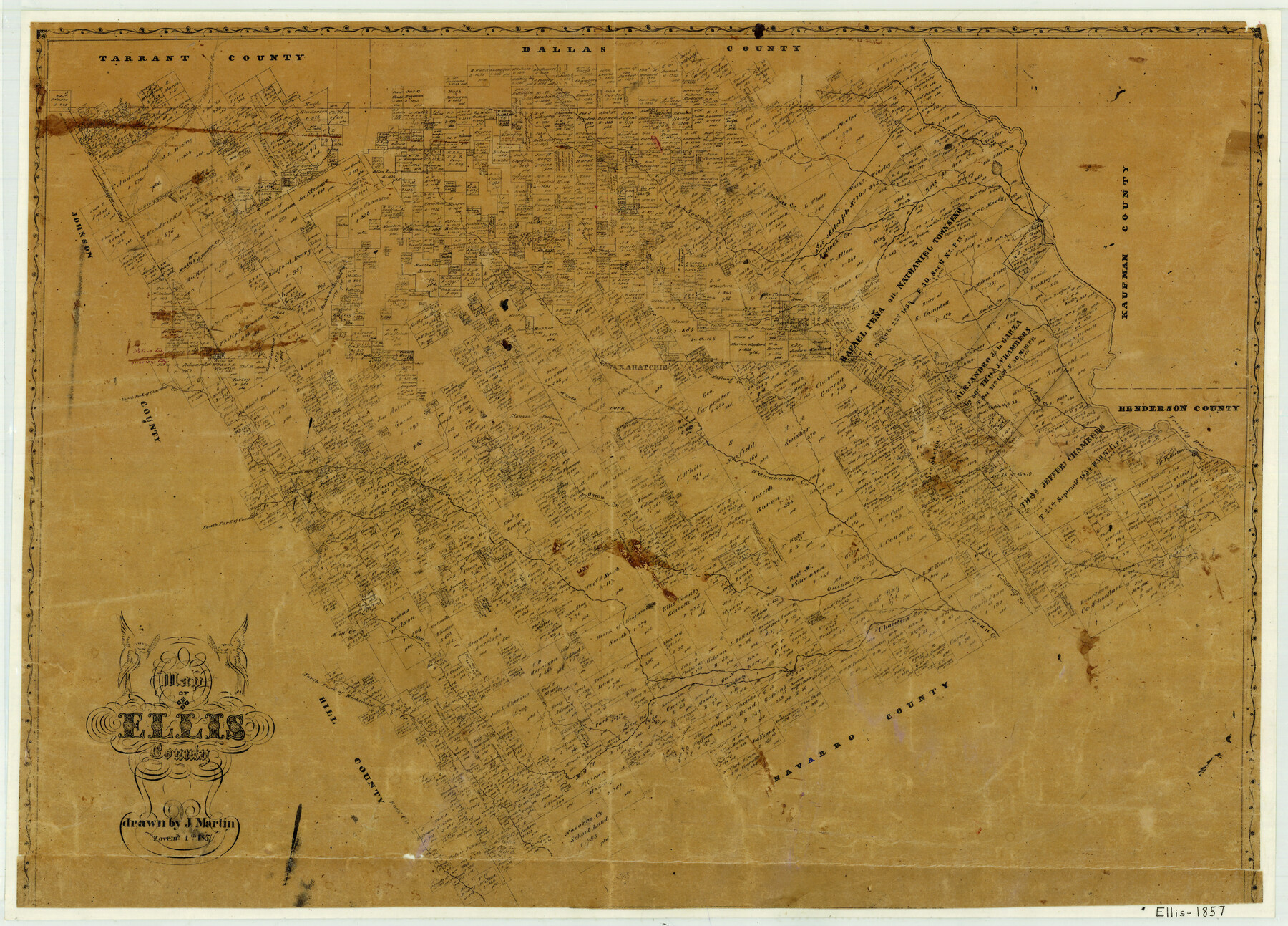 3510, Map of Ellis County, General Map Collection