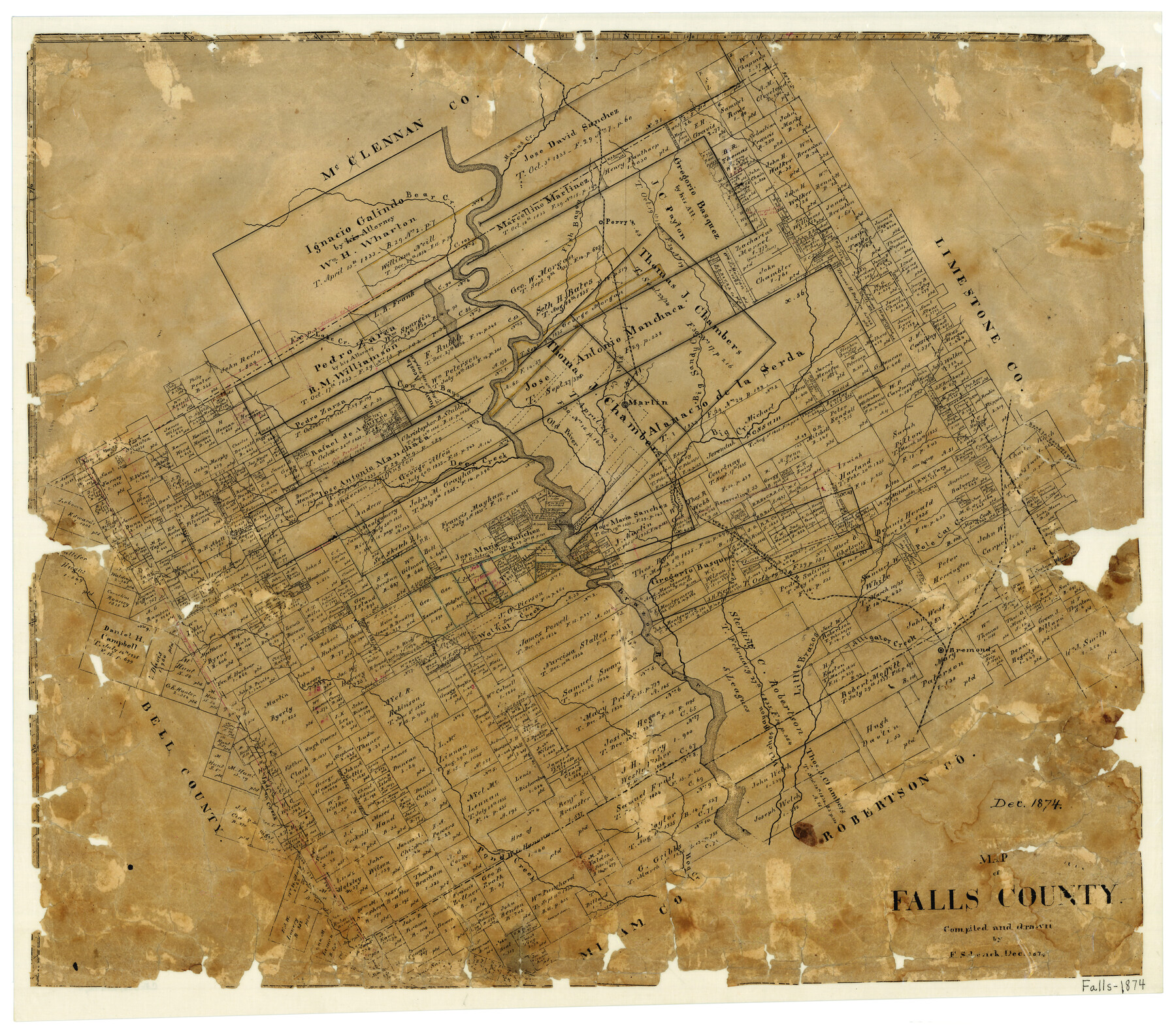 3530, Map of Falls County