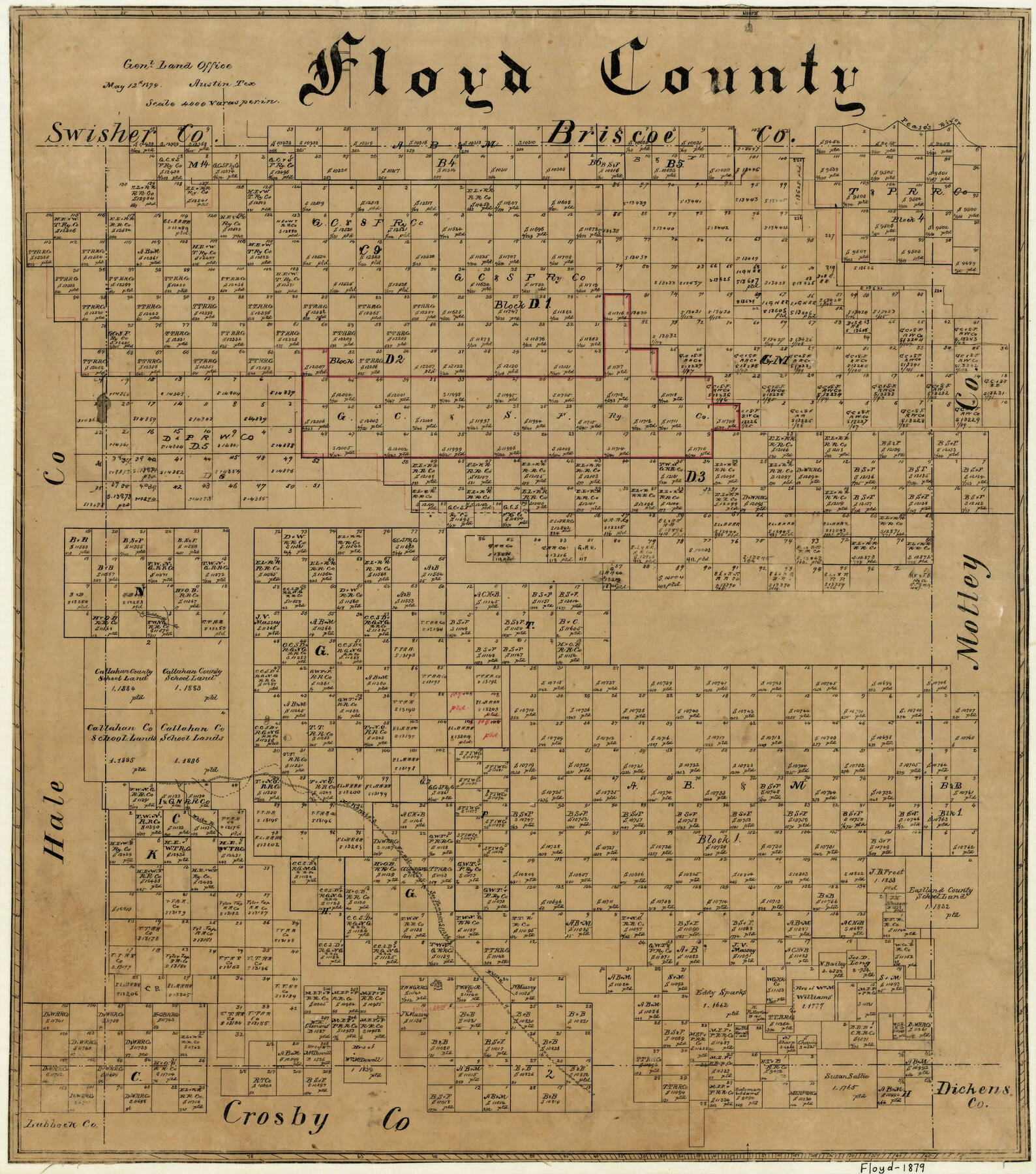 3542, Floyd County, General Map Collection