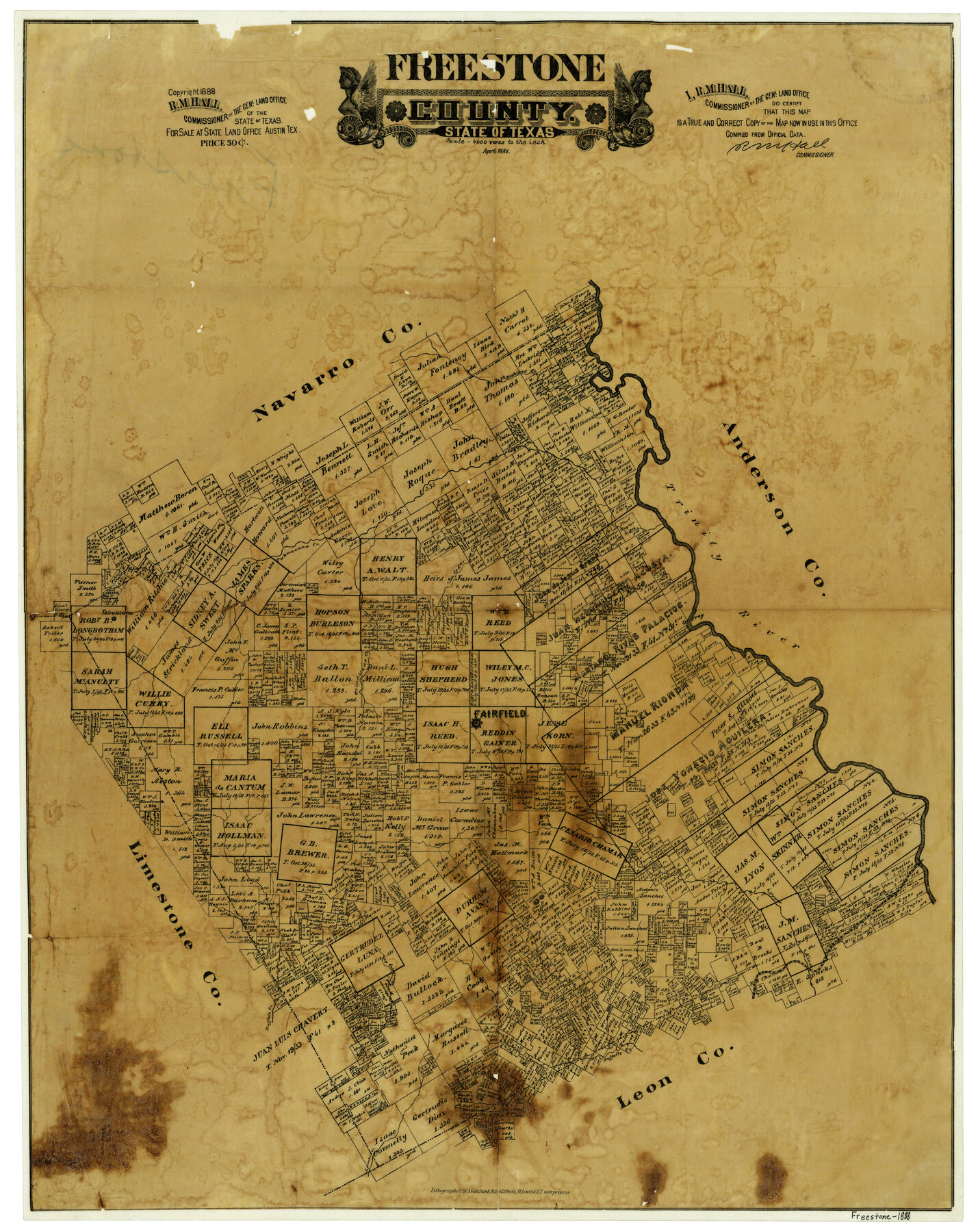 3562, Freestone County State of Texas, General Map Collection