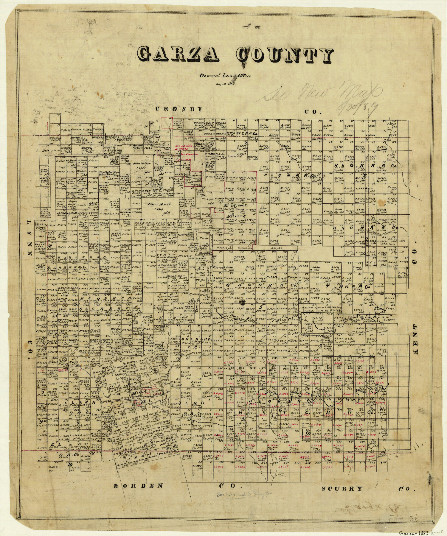 3578, Garza County, General Map Collection