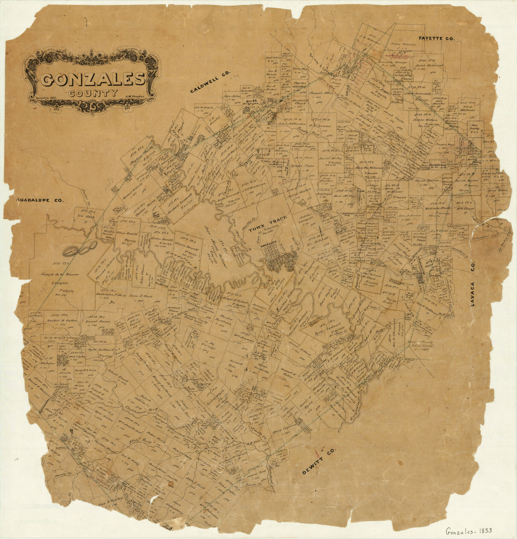 3591, Gonzales County, General Map Collection