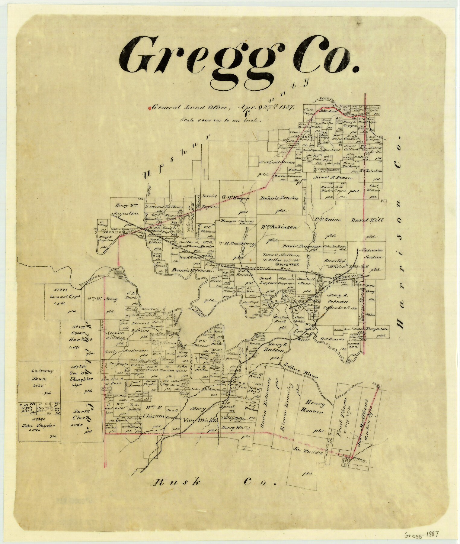 3603, Gregg County, General Map Collection