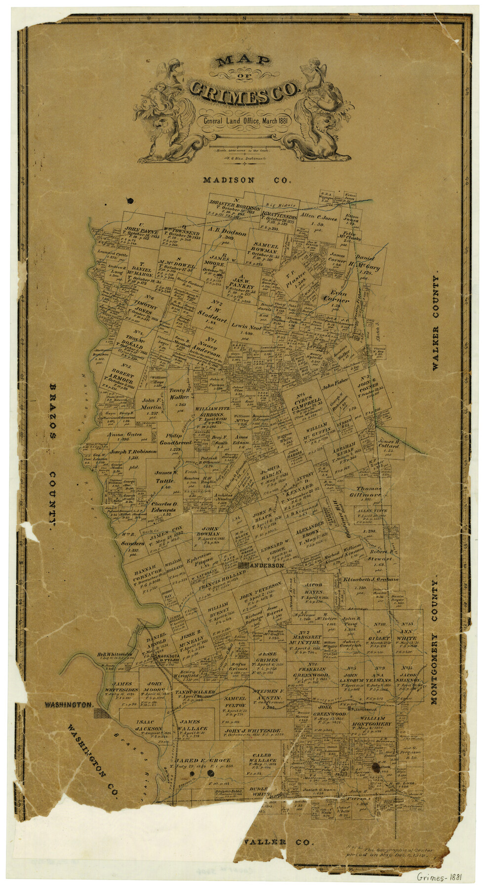 3606, Map of Grimes County