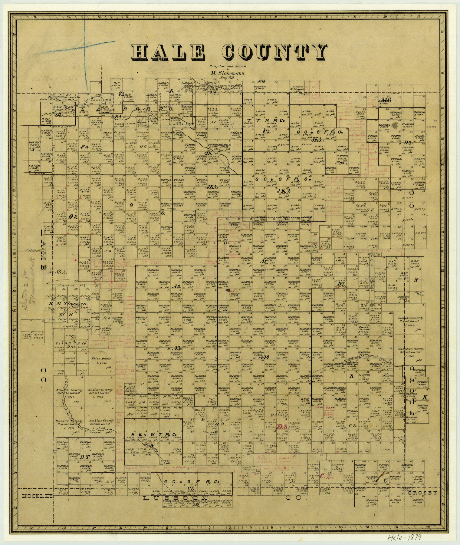 3615, Hale County, General Map Collection