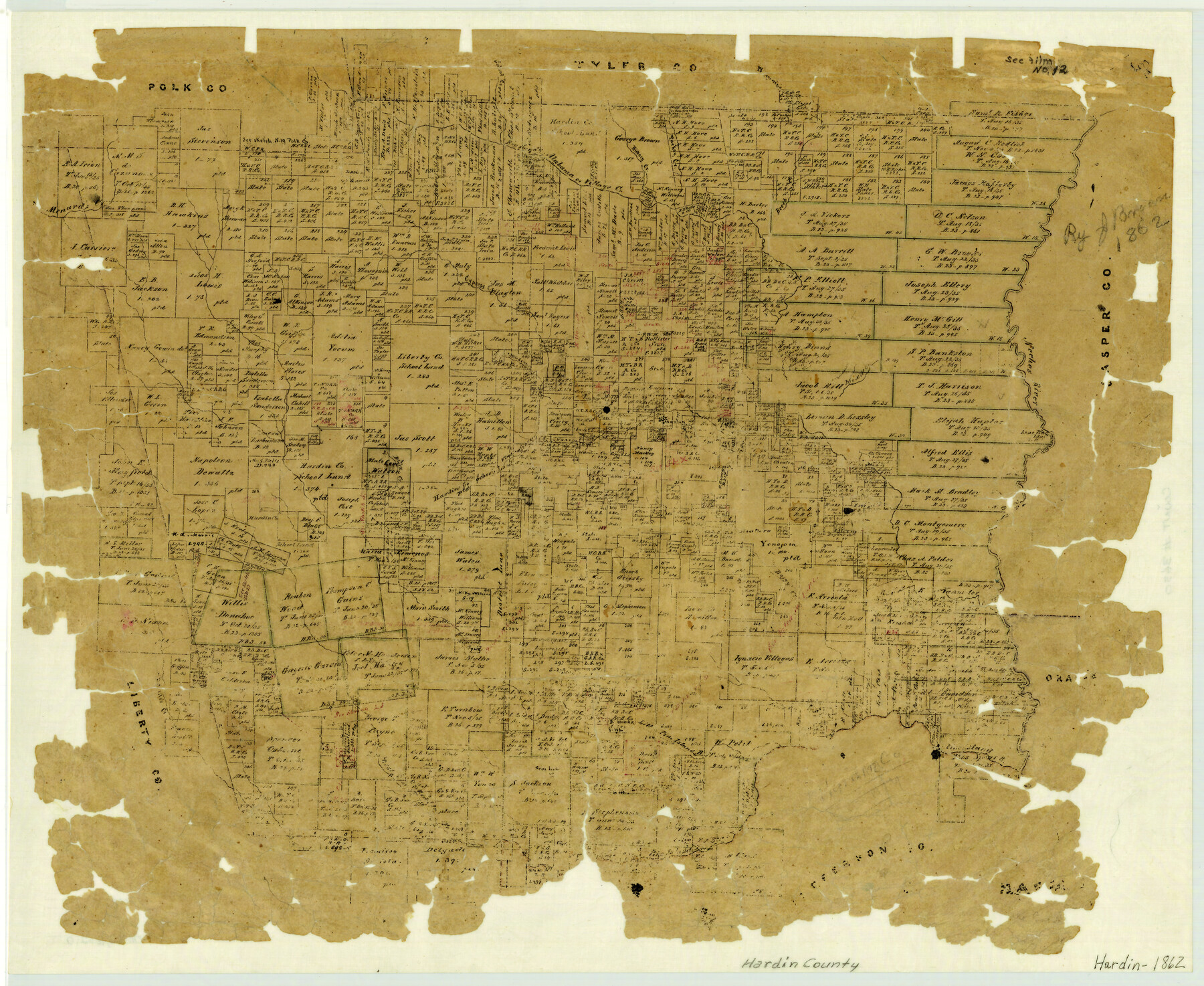 3630, [Map of Hardin County], General Map Collection