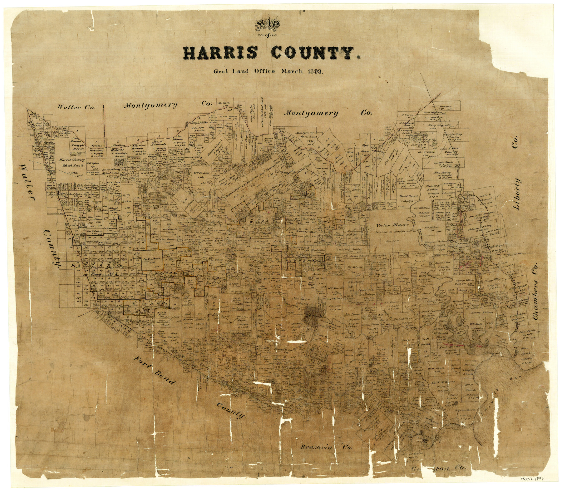 3632, Map of Harris County