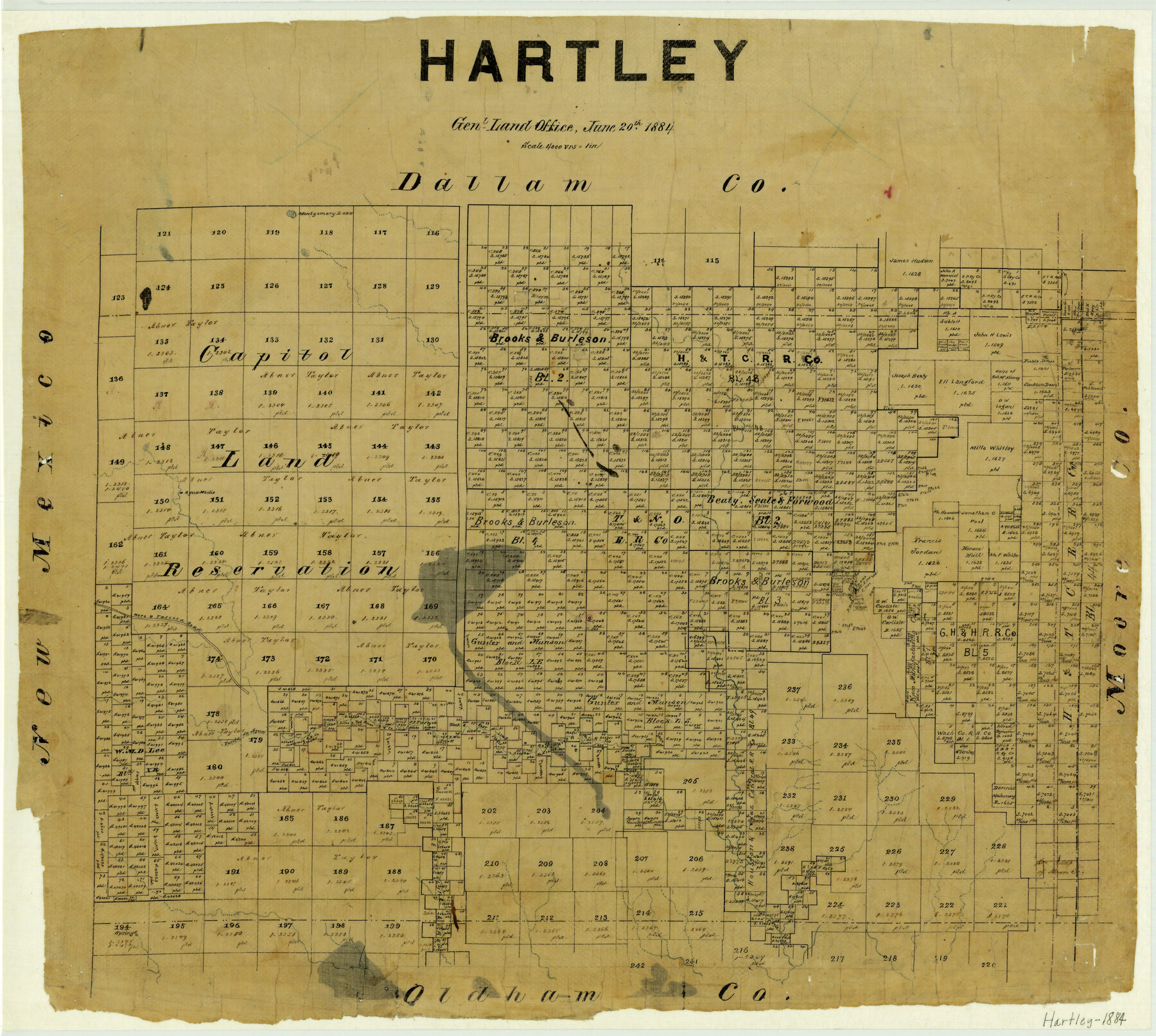 3637, Hartley, General Map Collection