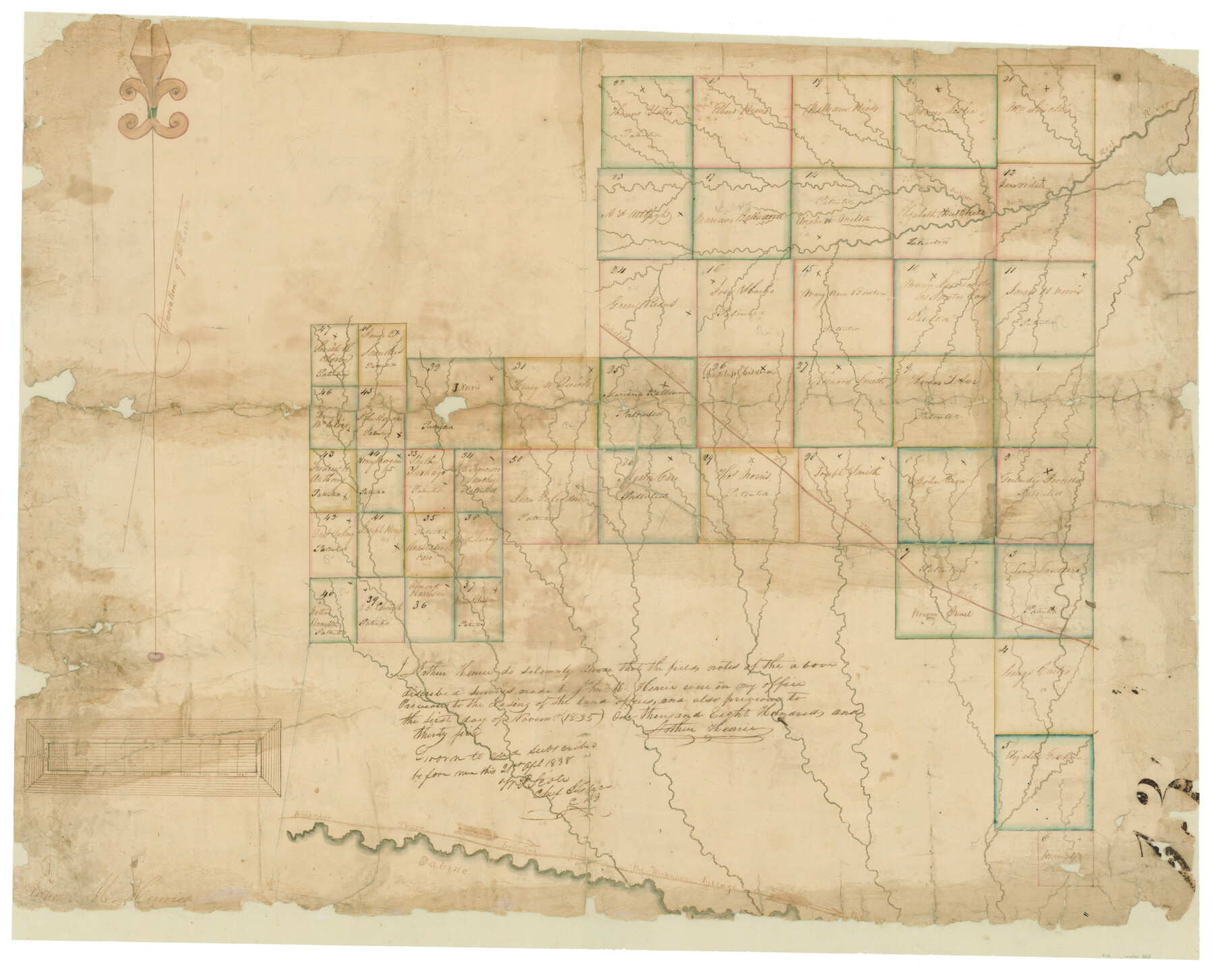 365, [Surveys in Hopkins and Wood Counties], General Map Collection