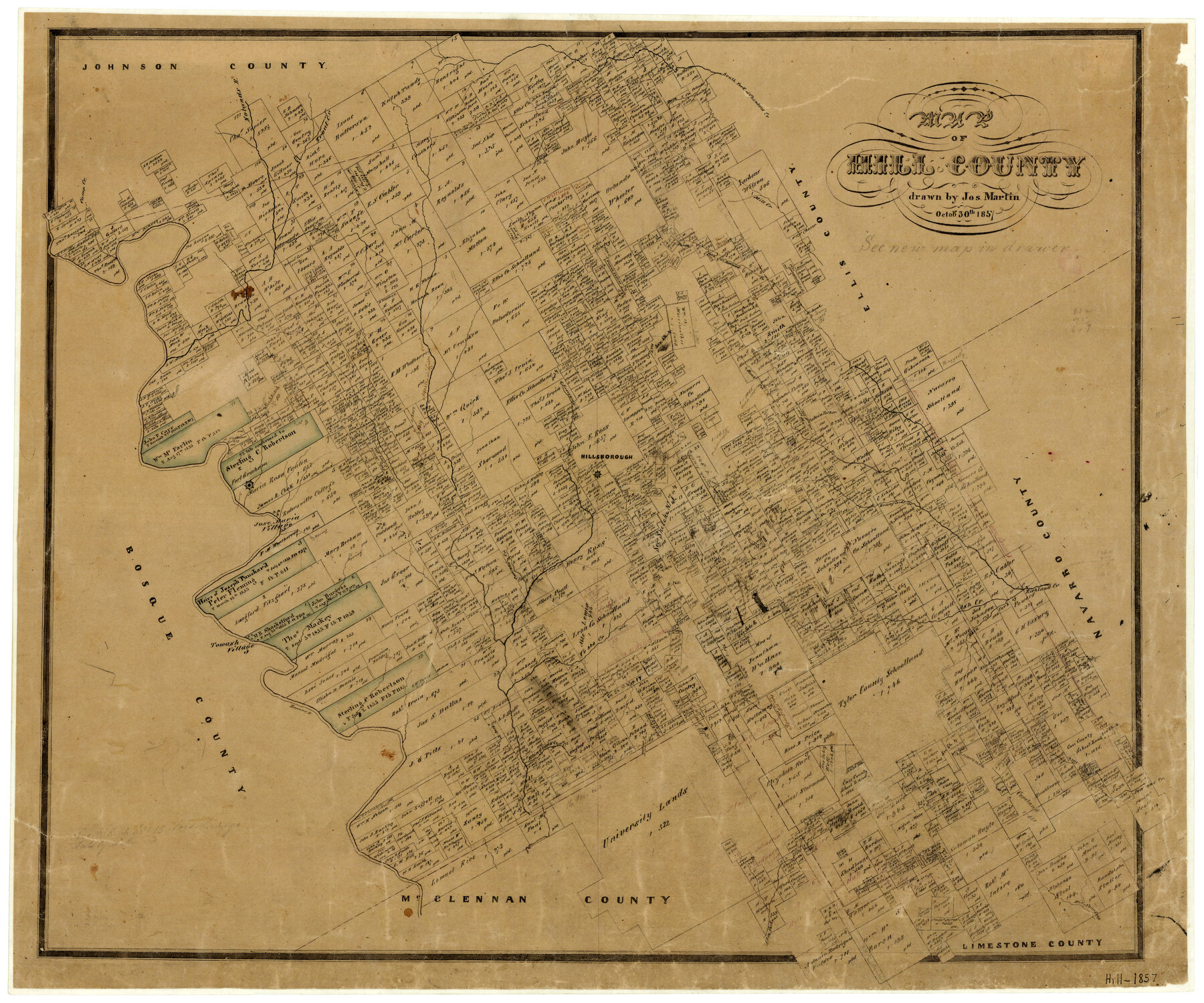 3672, Map of Hill County