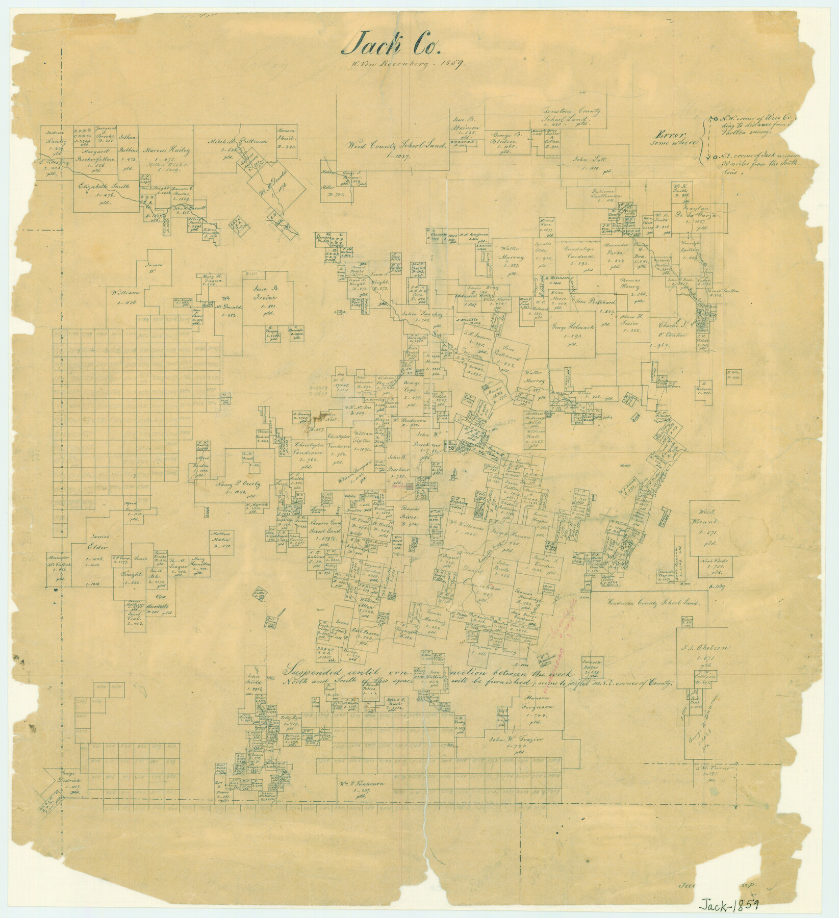3700, Jack County, General Map Collection