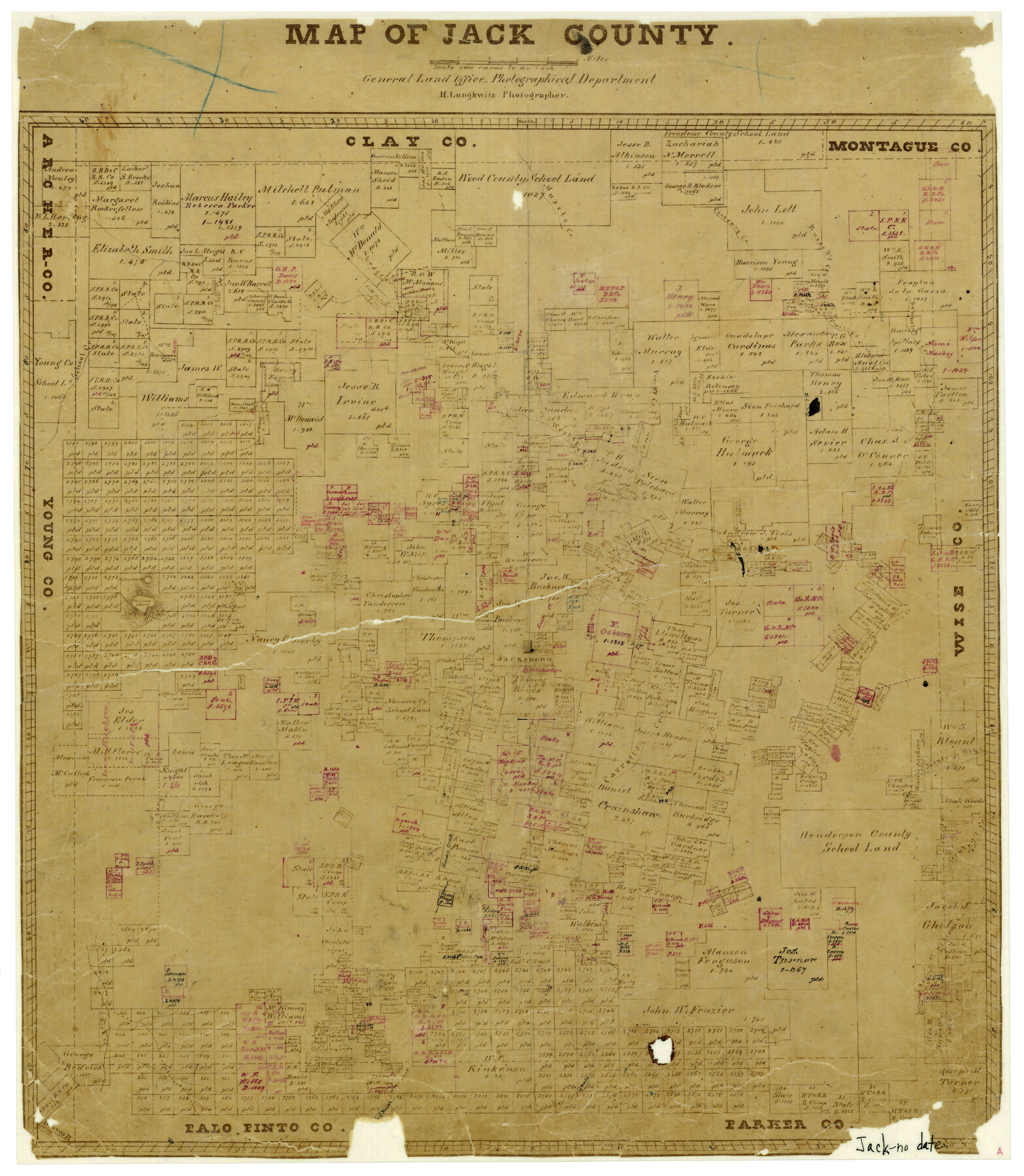 3702, Map of Jack County, General Map Collection