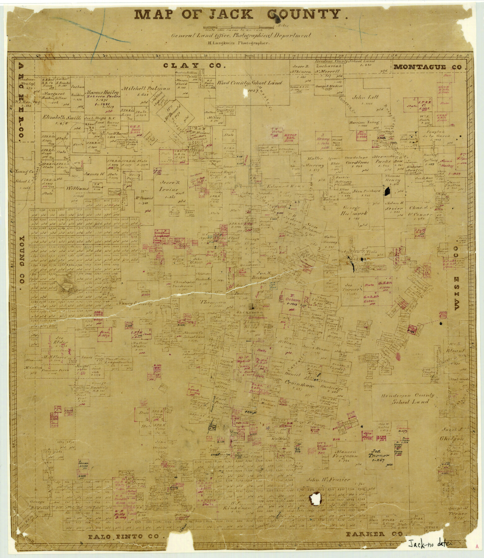 3702, Map of Jack County, General Map Collection