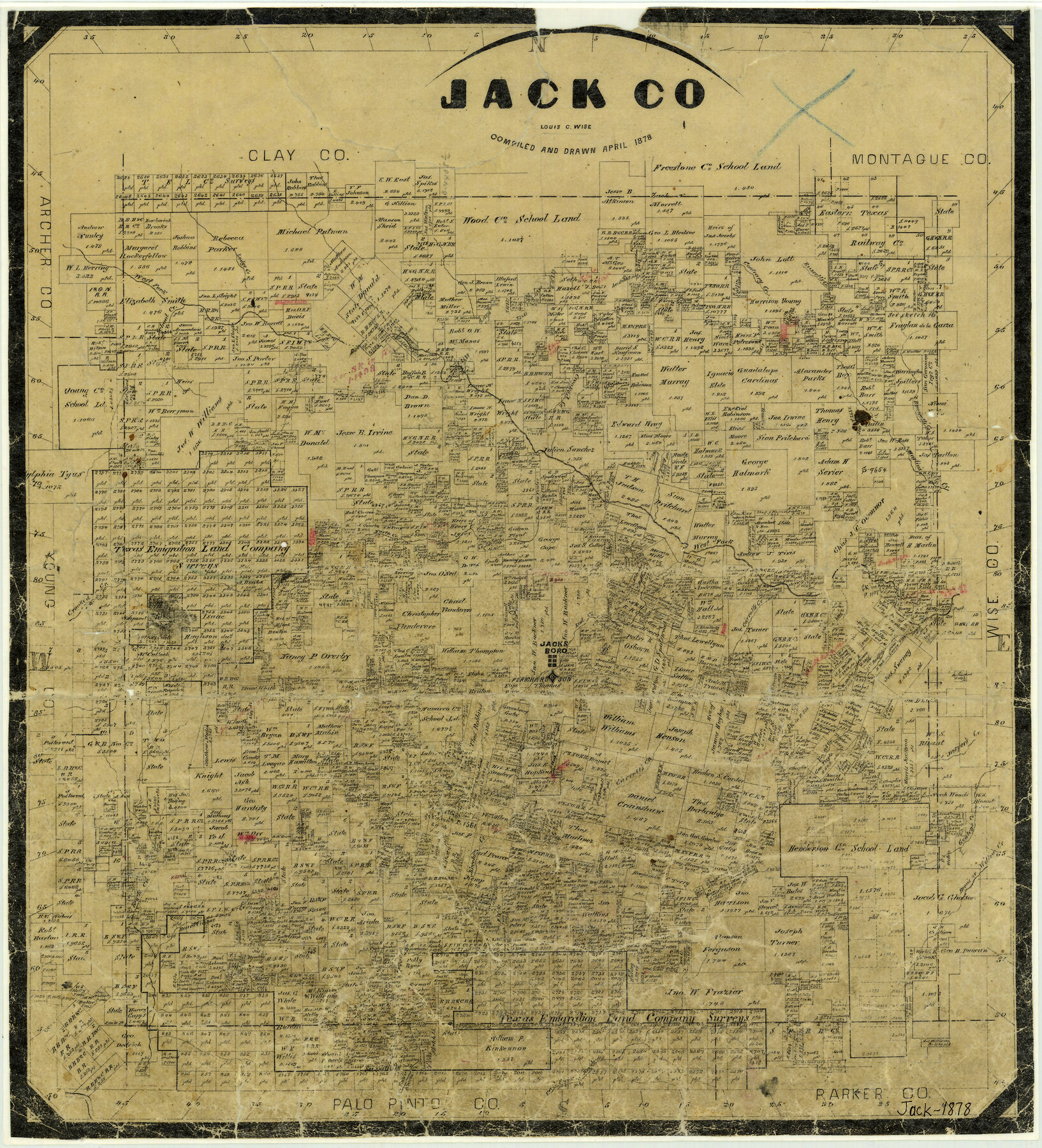 3705, Jack County, General Map Collection