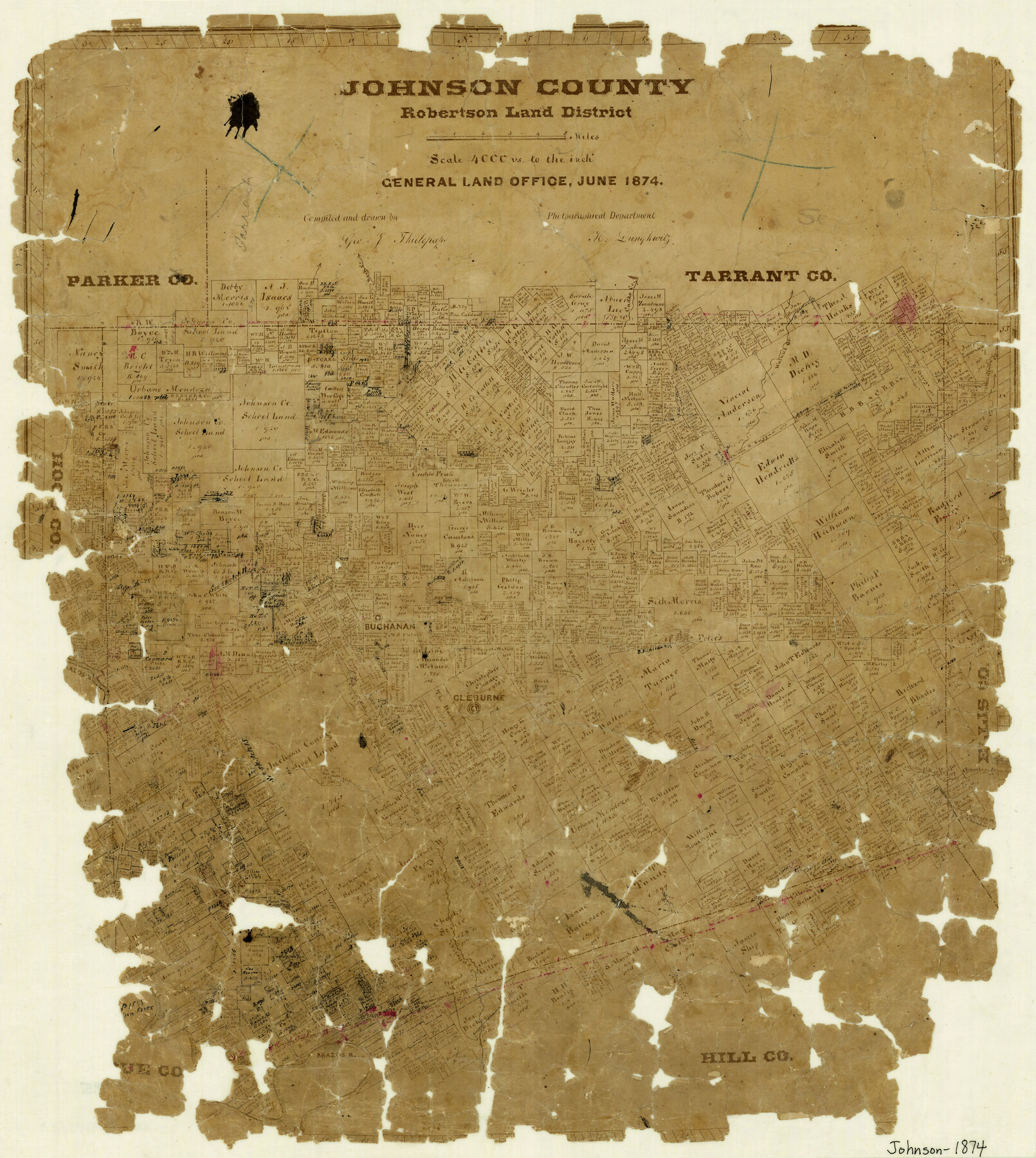3736, Johnson County, General Map Collection