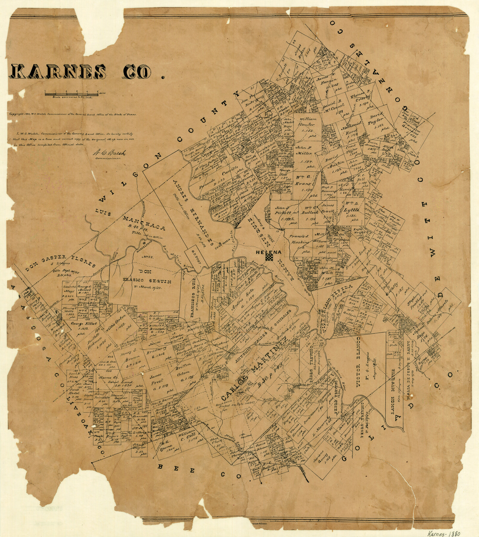 3743, Karnes County, General Map Collection