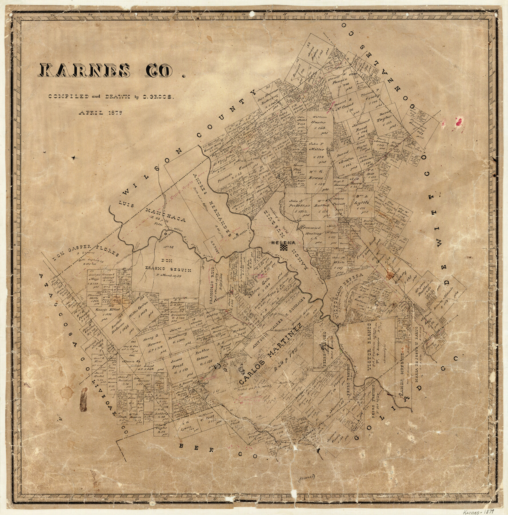 3744, Karnes County, General Map Collection