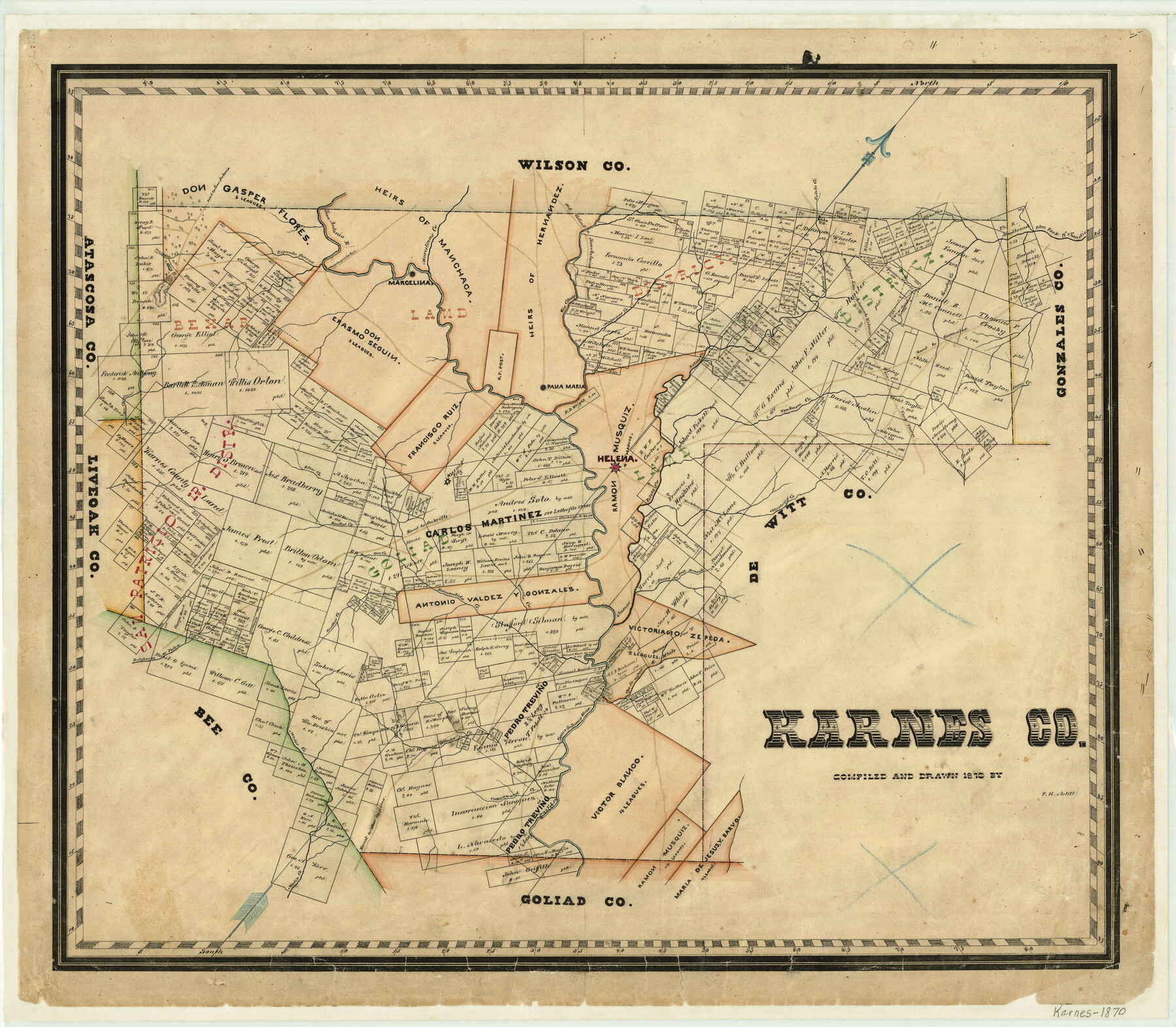 3746, Karnes County, General Map Collection