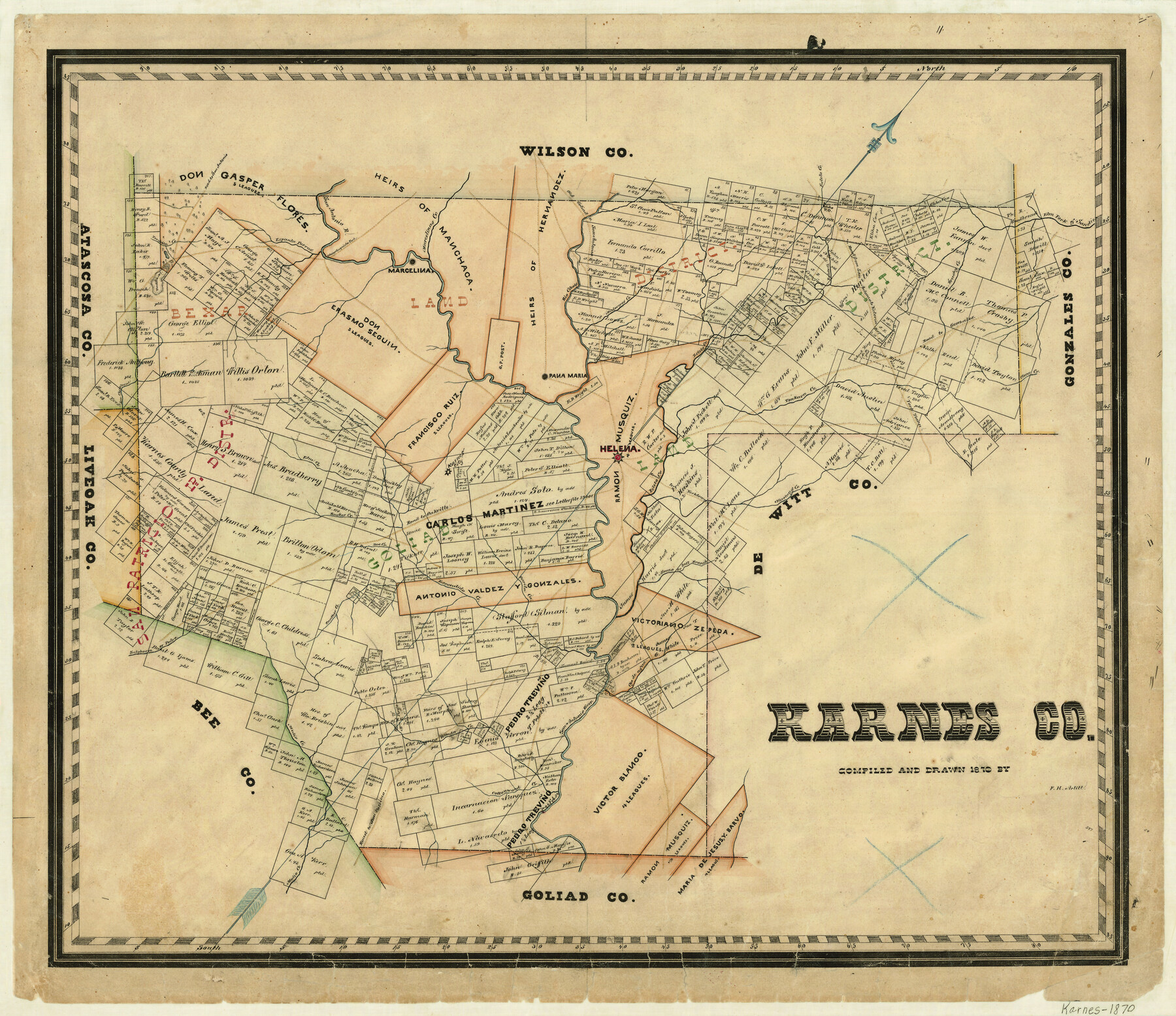 3746, Karnes County, General Map Collection