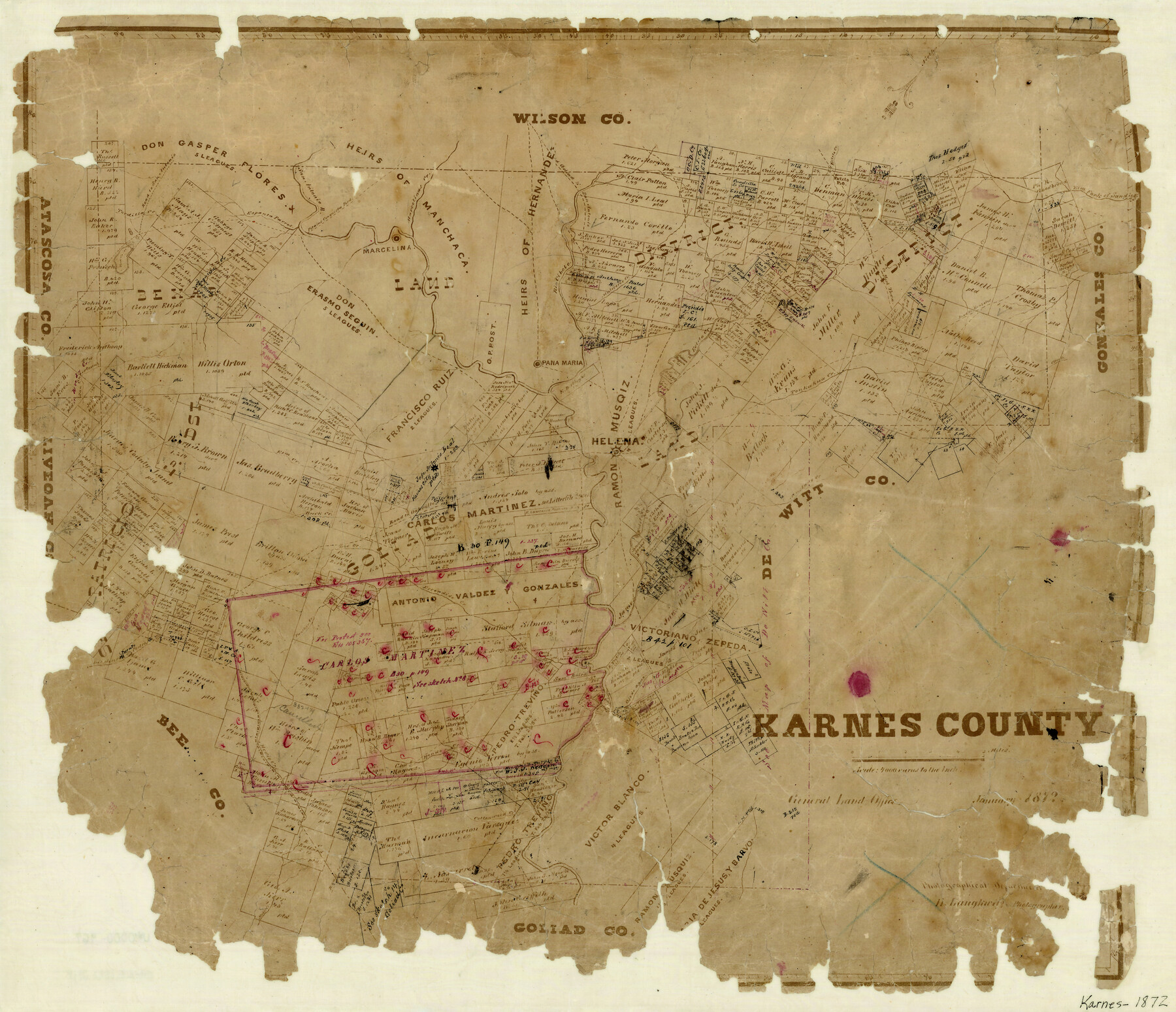 3747, Karnes County, General Map Collection
