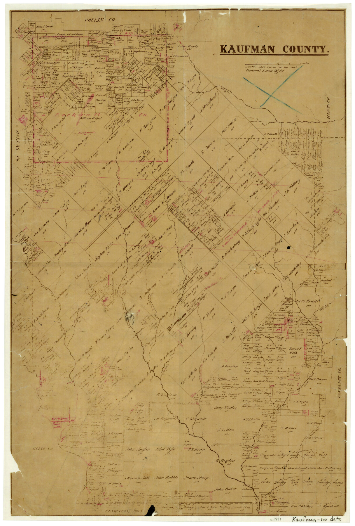 3750, Kaufman County, General Map Collection