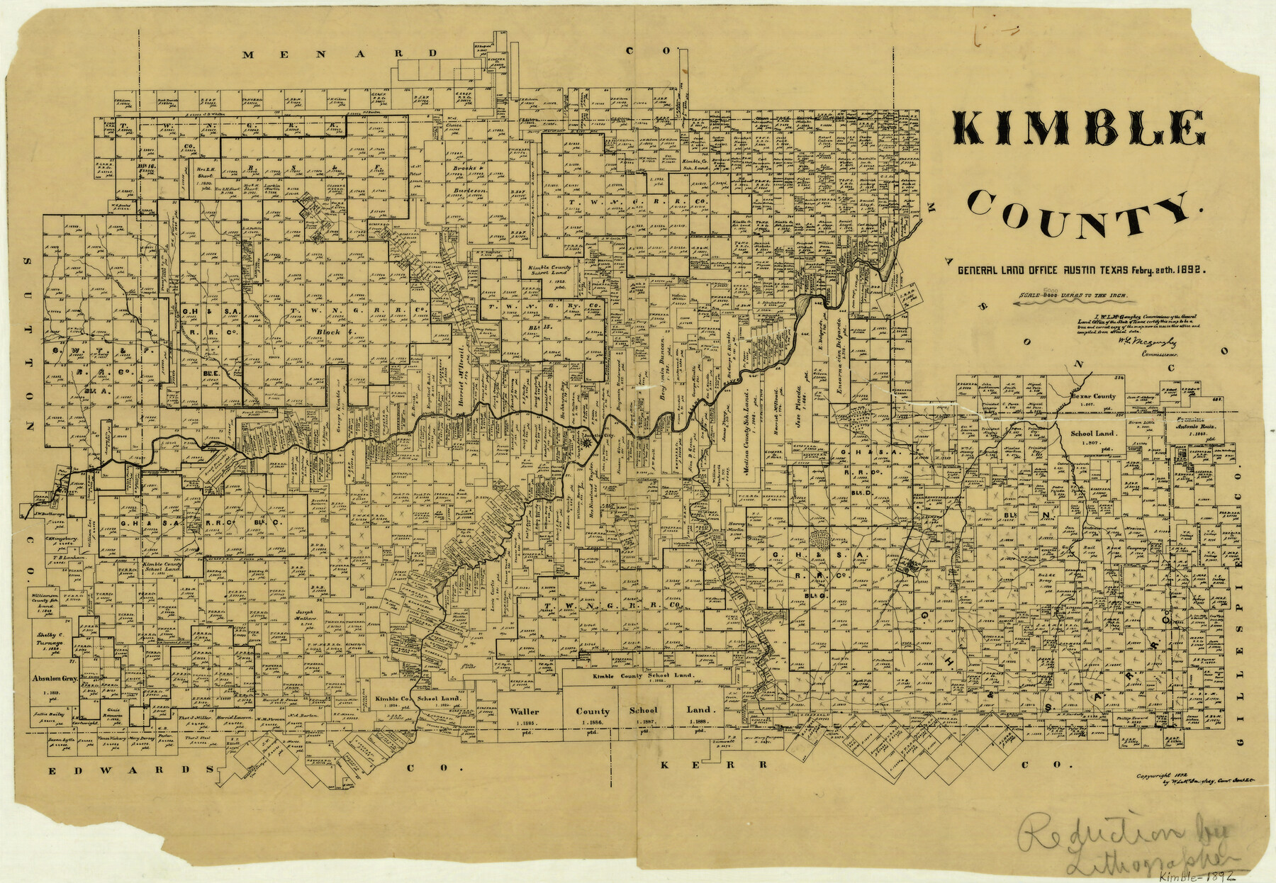 3770, Kimble County, General Map Collection
