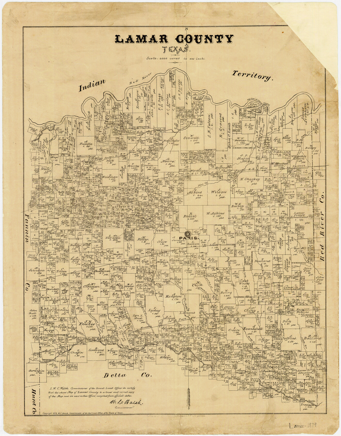 3784, Lamar County Texas, General Map Collection
