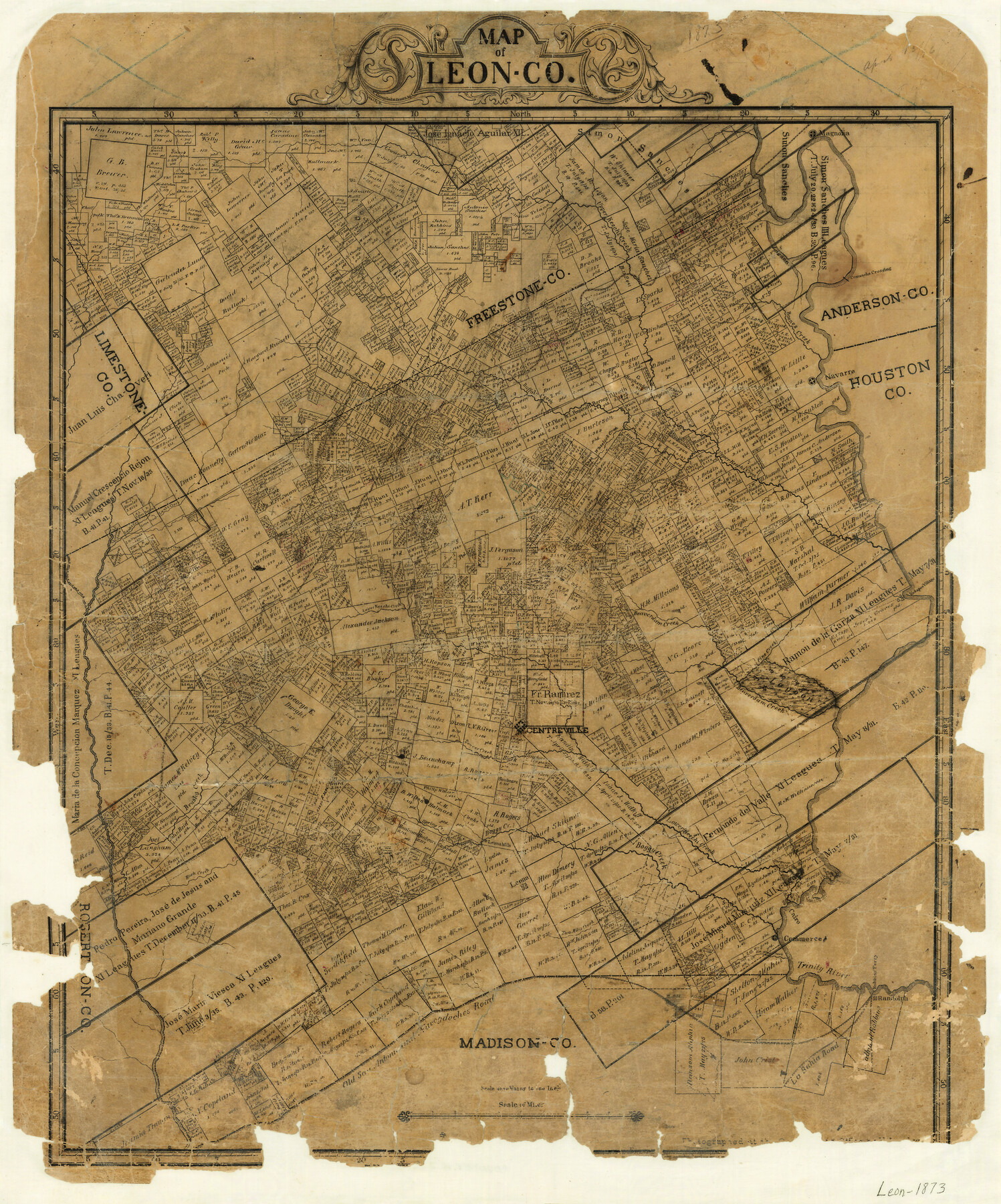 3807, Map of Leon County, General Map Collection
