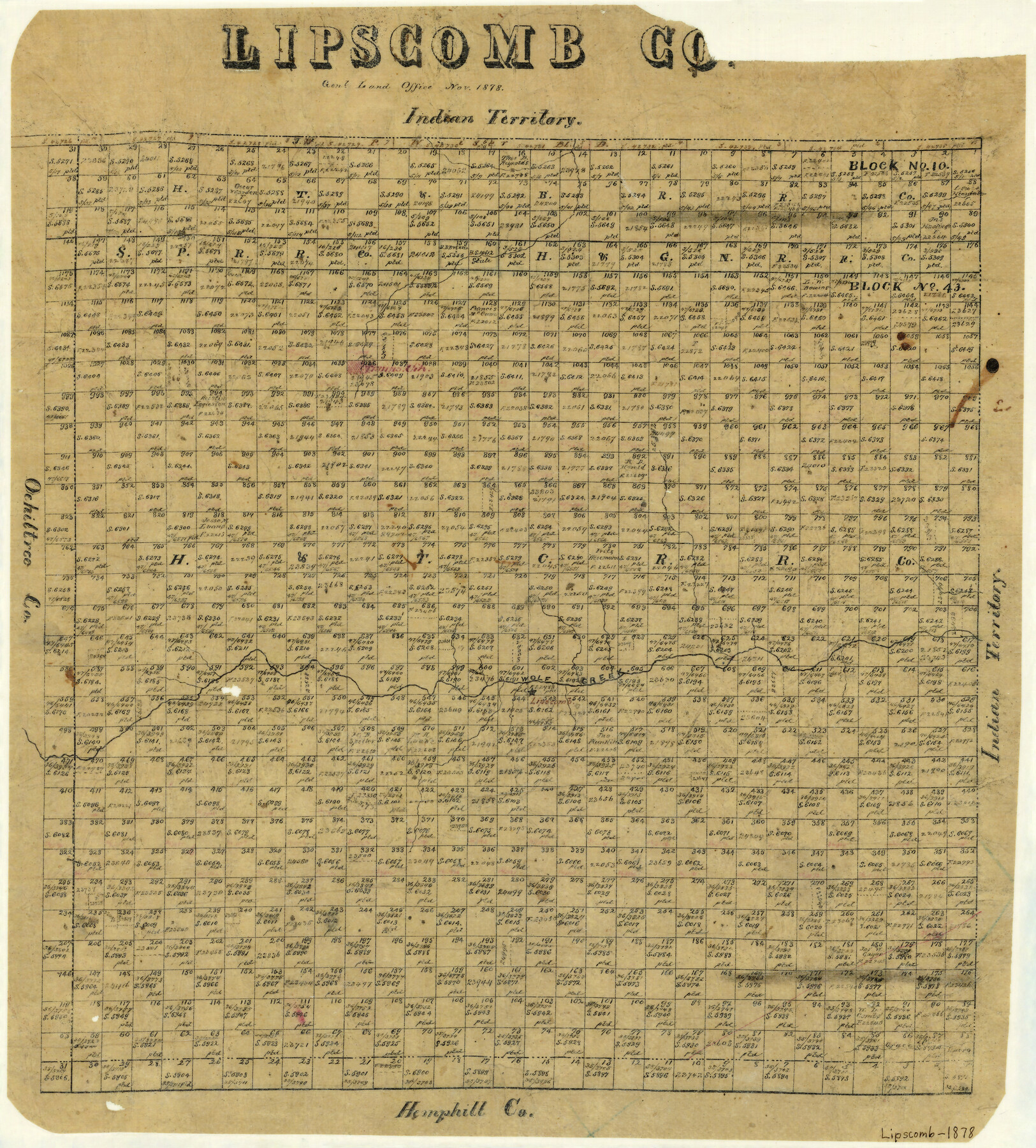 3816, Lipscomb County, General Map Collection
