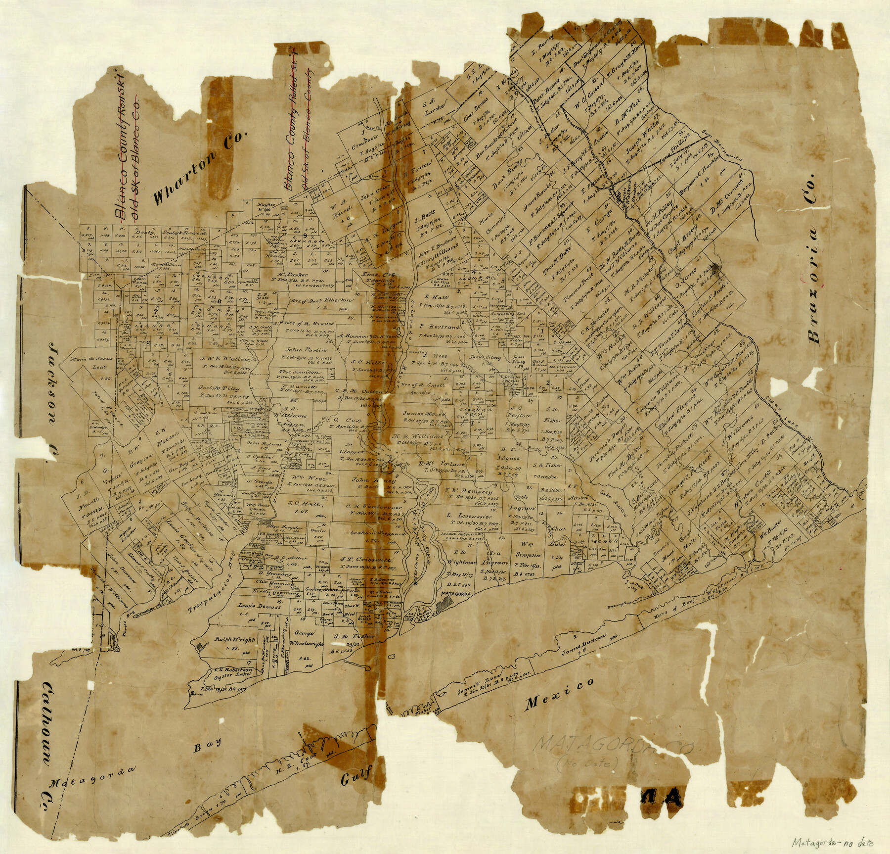 3841, [Map of Matagorda County], General Map Collection
