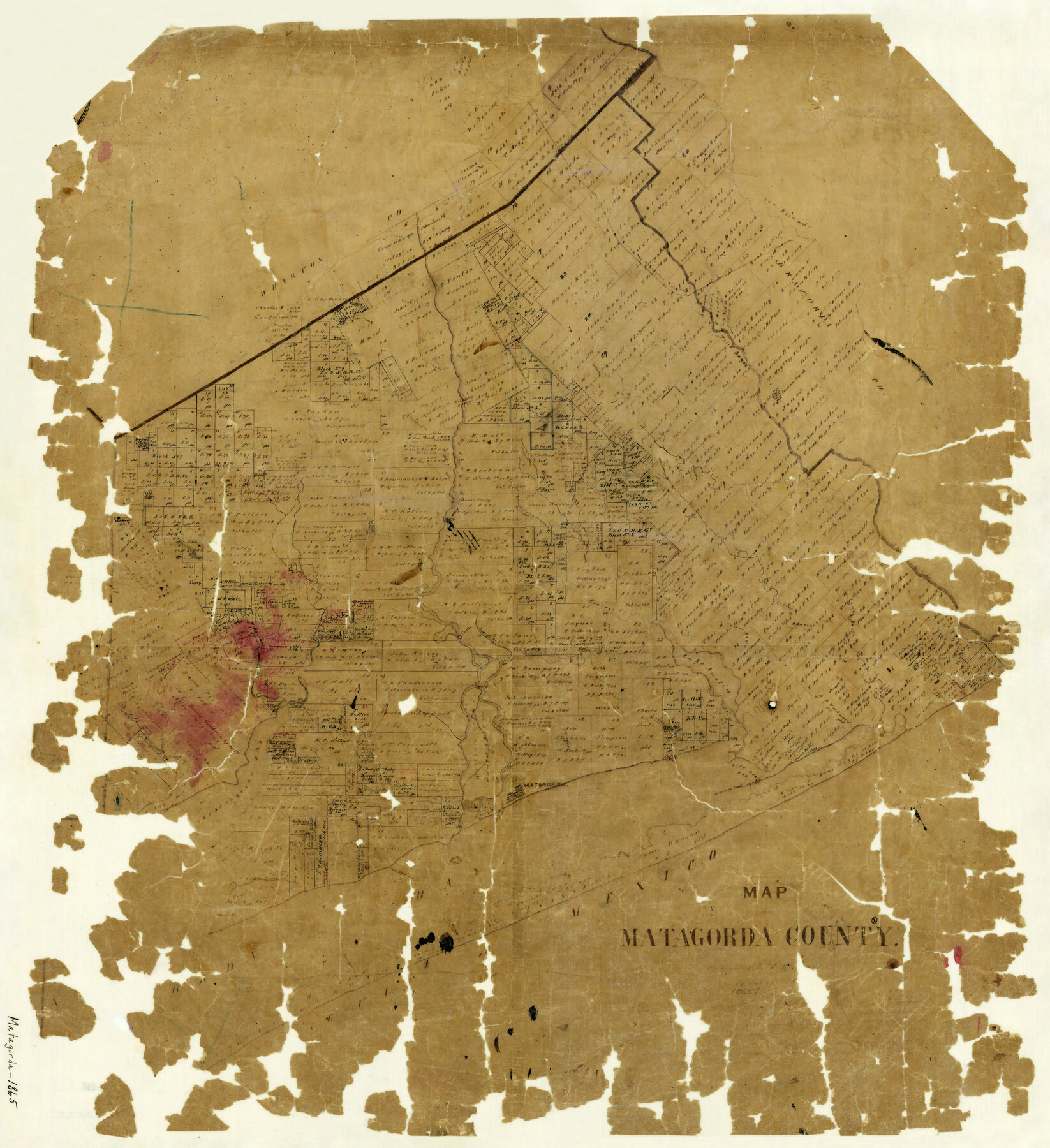 3842, Map of Matagorda County, General Map Collection
