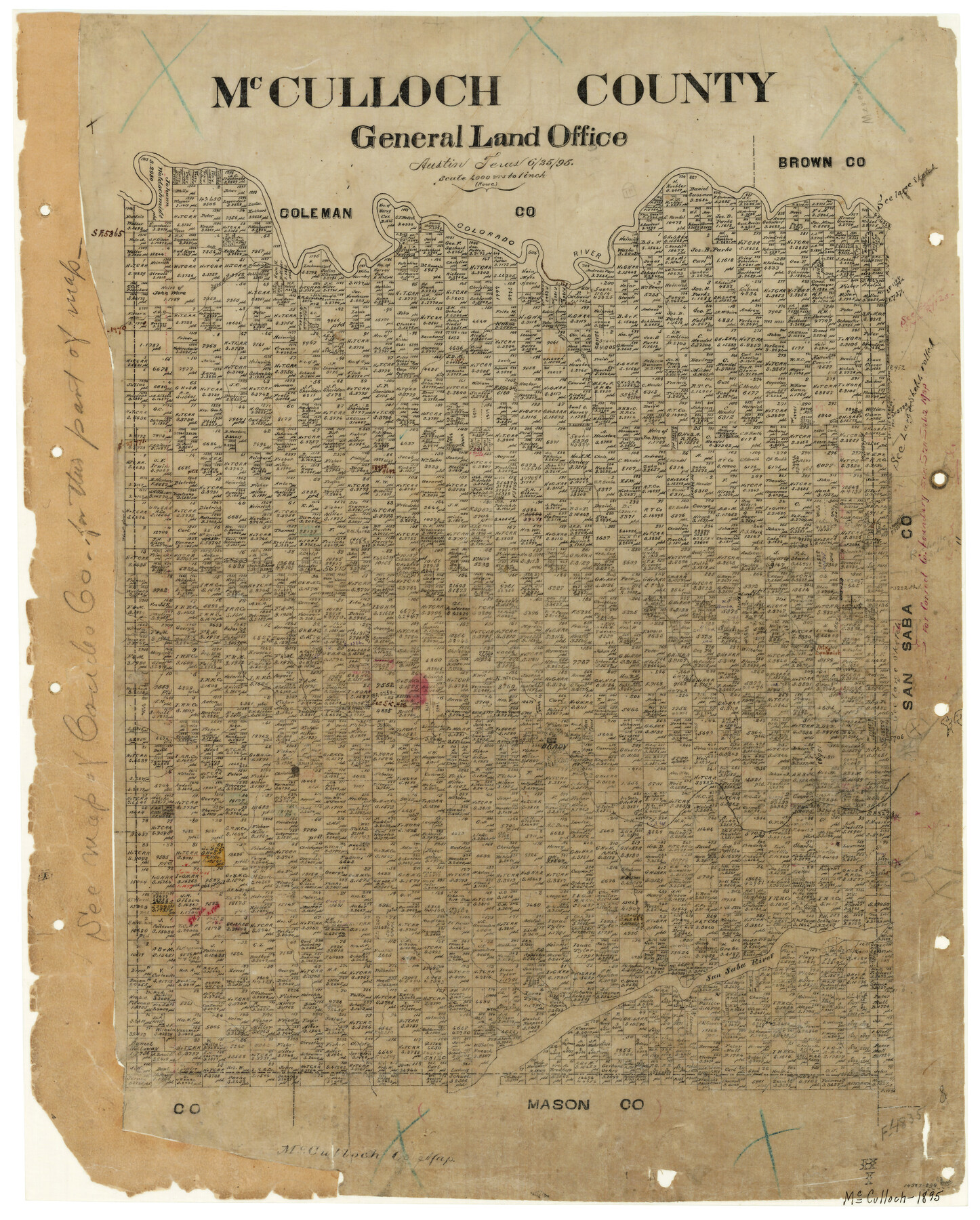 3854, McCulloch County, General Map Collection
