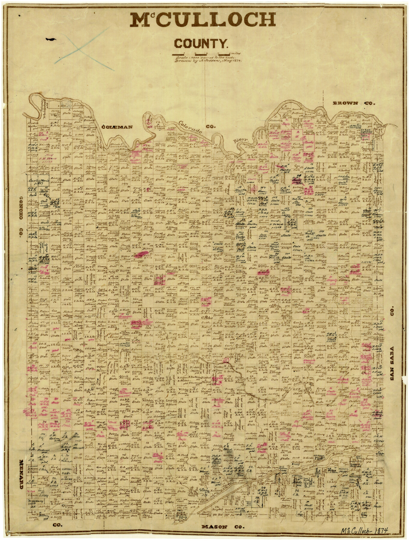 3856, McCulloch County, General Map Collection
