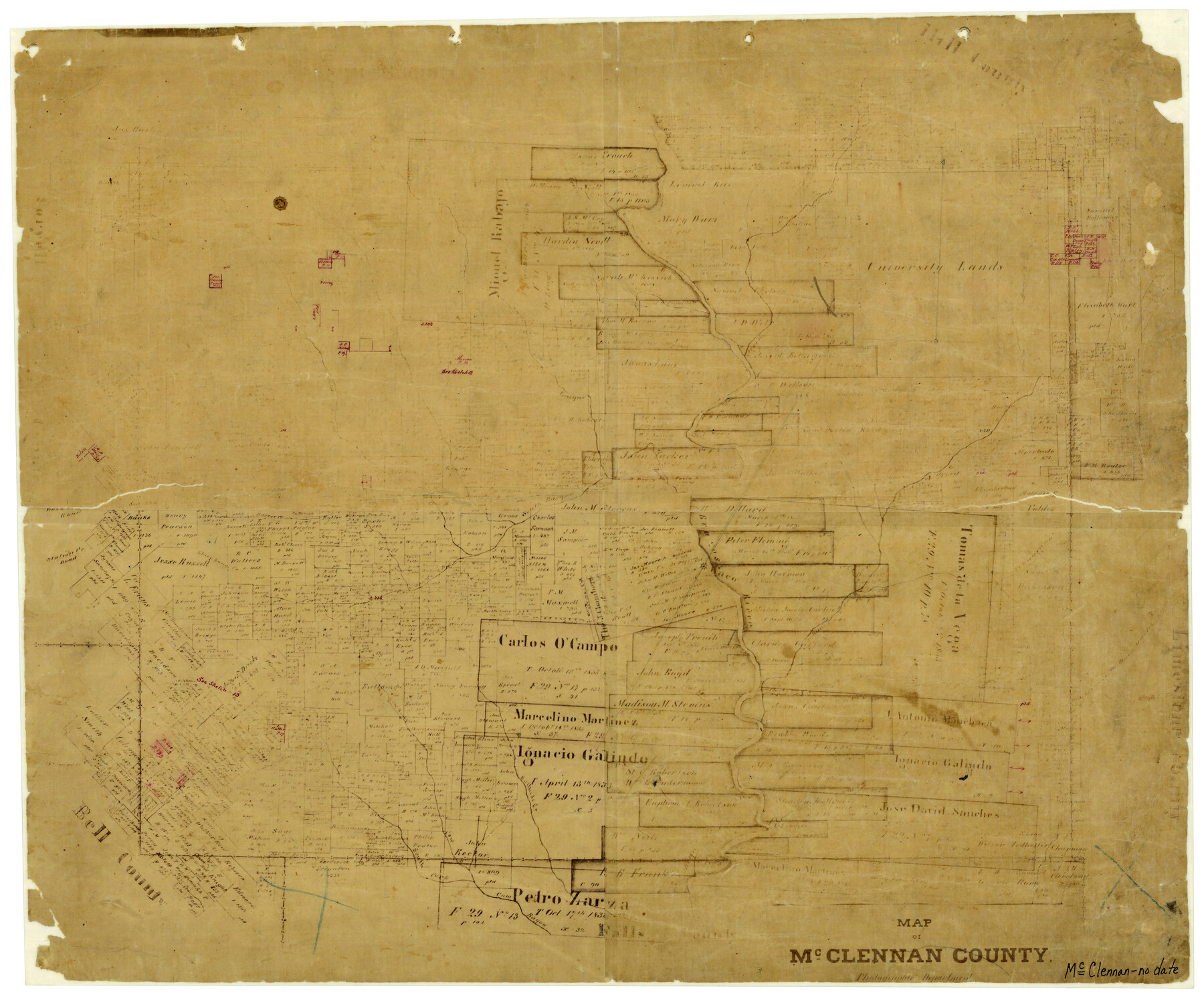 3862, Map of McClennan County, General Map Collection