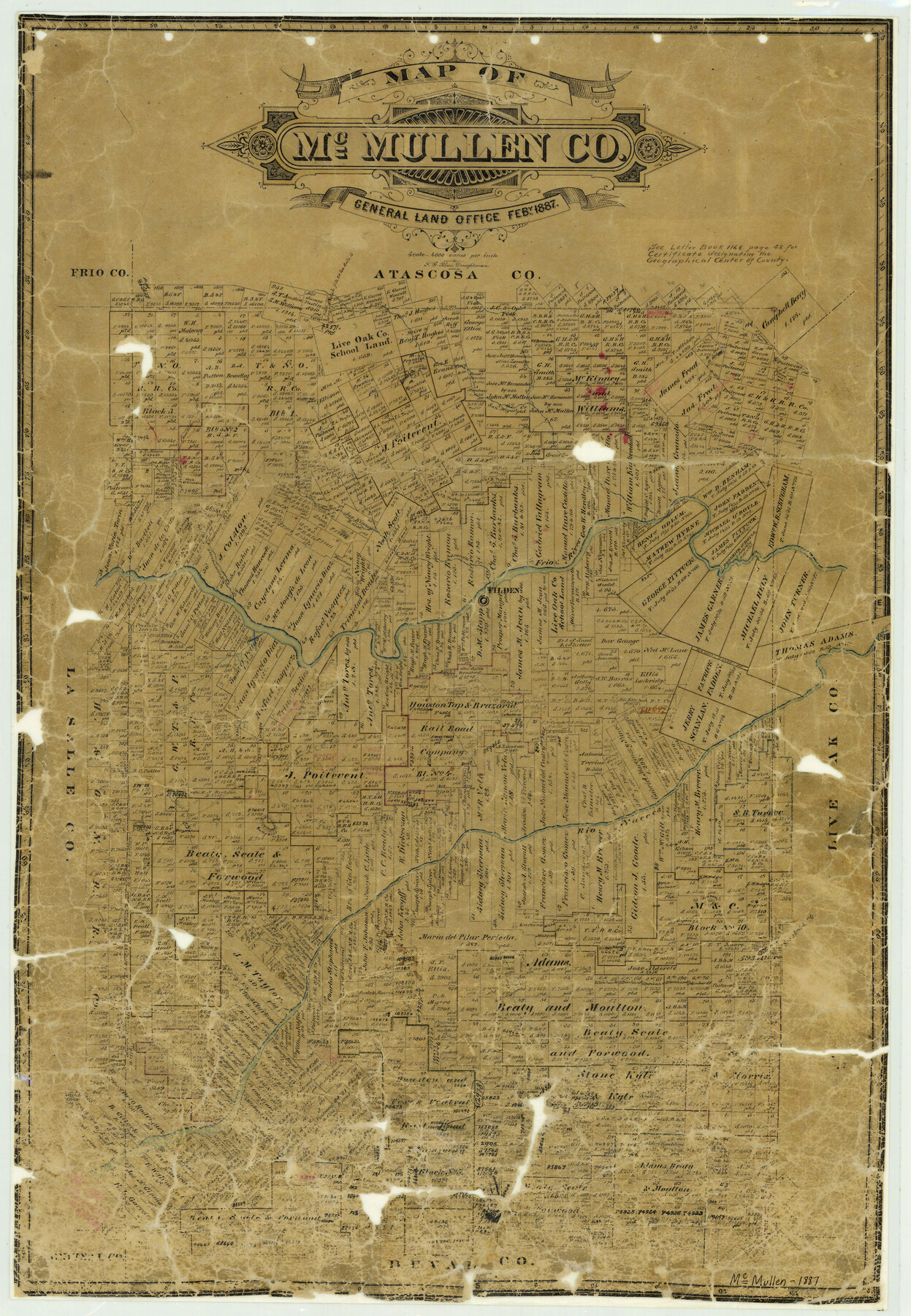 3866, Map of McMullen County, General Map Collection