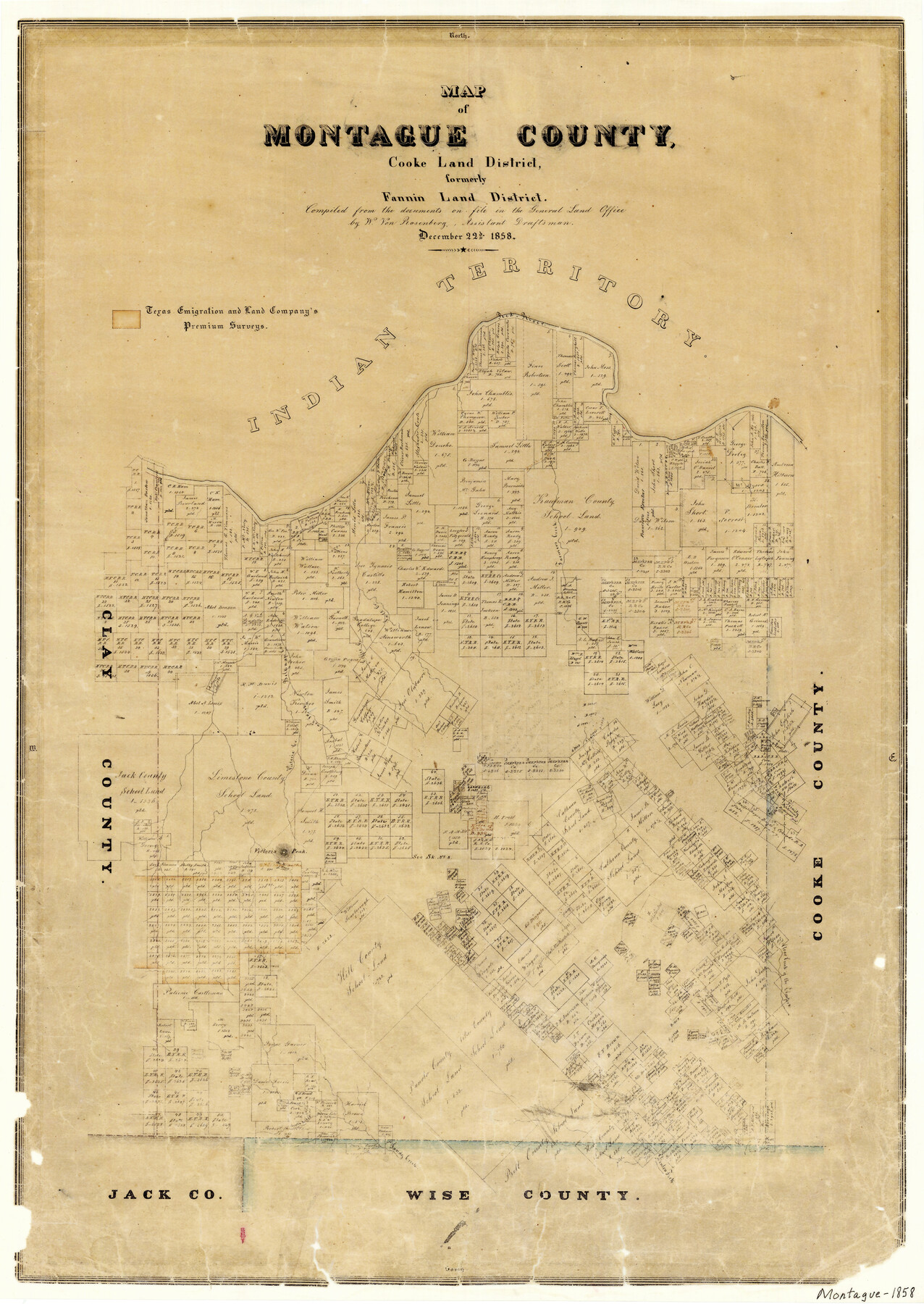 3886, Map of Montague County, General Map Collection