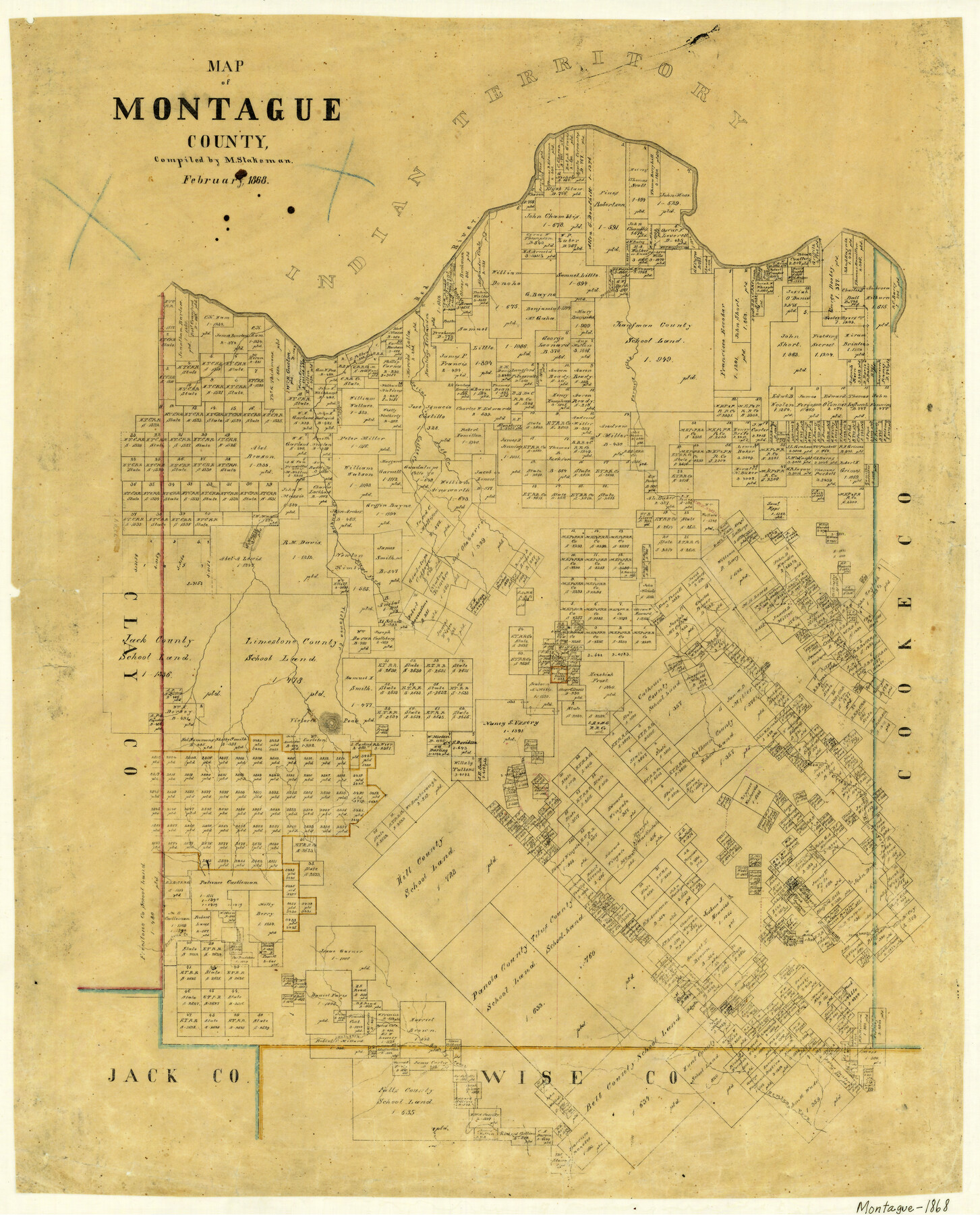 3887, Map of Montague County, General Map Collection
