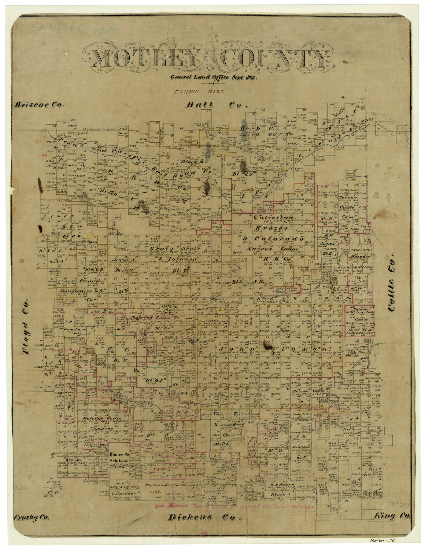 3906, Motley County, General Map Collection