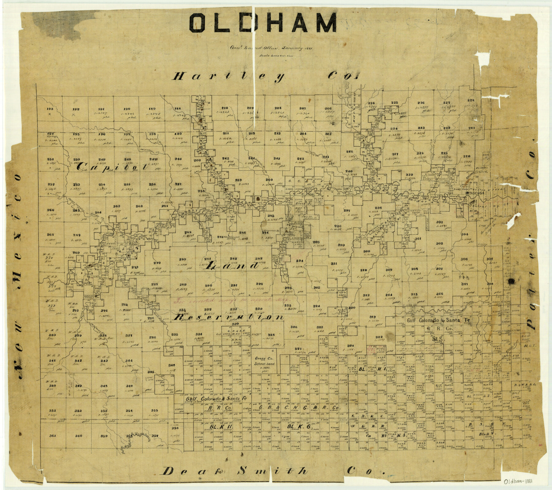 3925, Oldham, General Map Collection