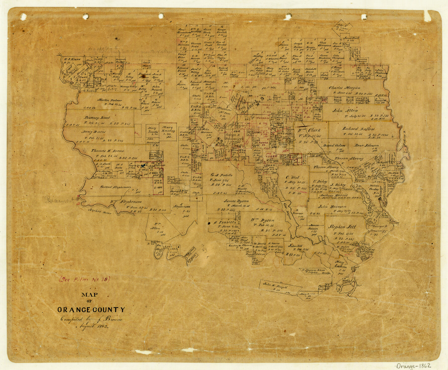 3929, Map of Orange County, General Map Collection