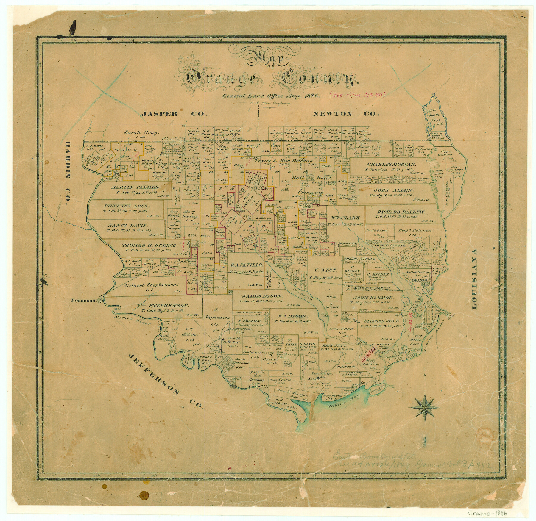 3931, Map of Orange County, General Map Collection