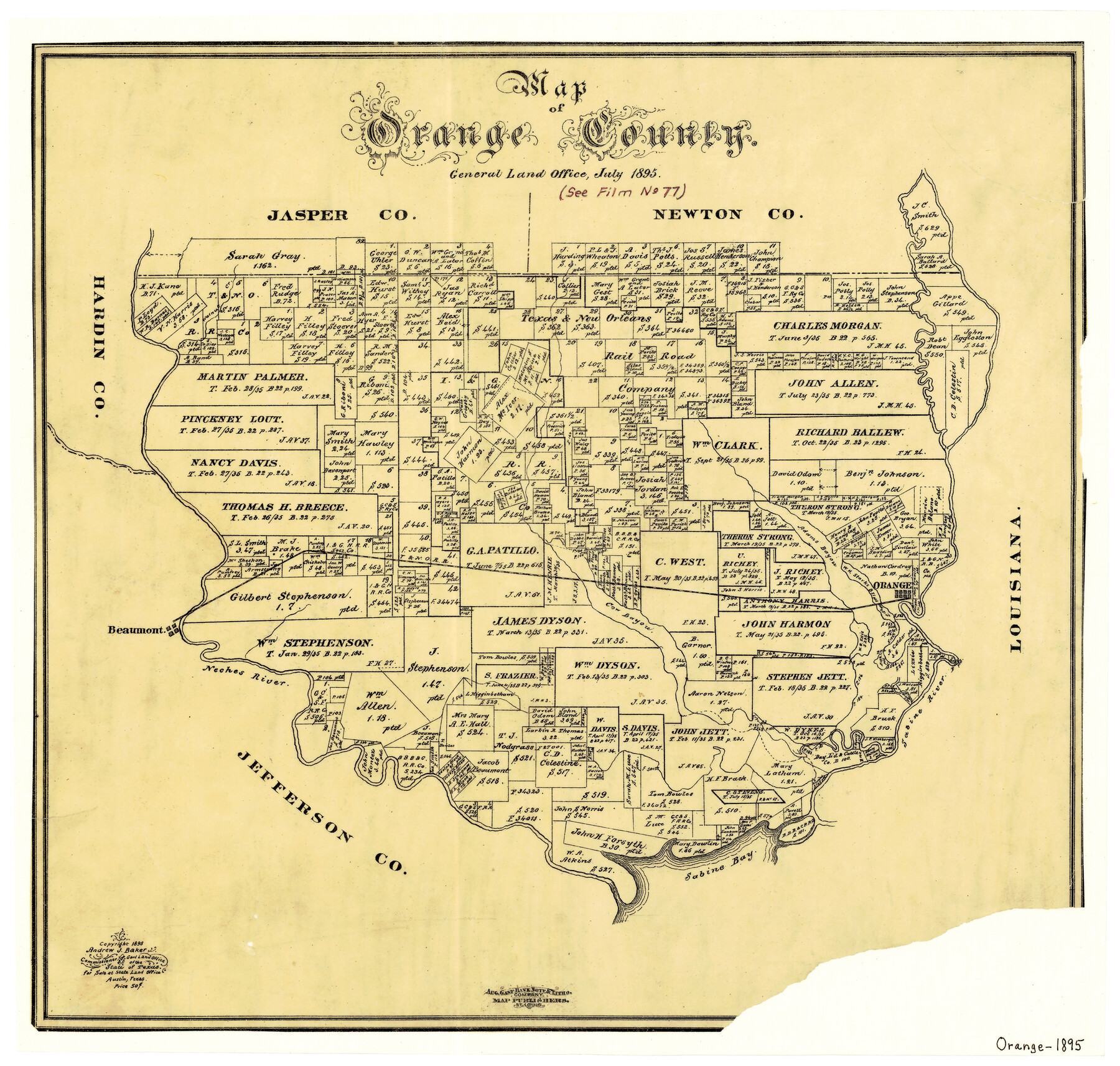 3932, Map of Orange County, General Map Collection