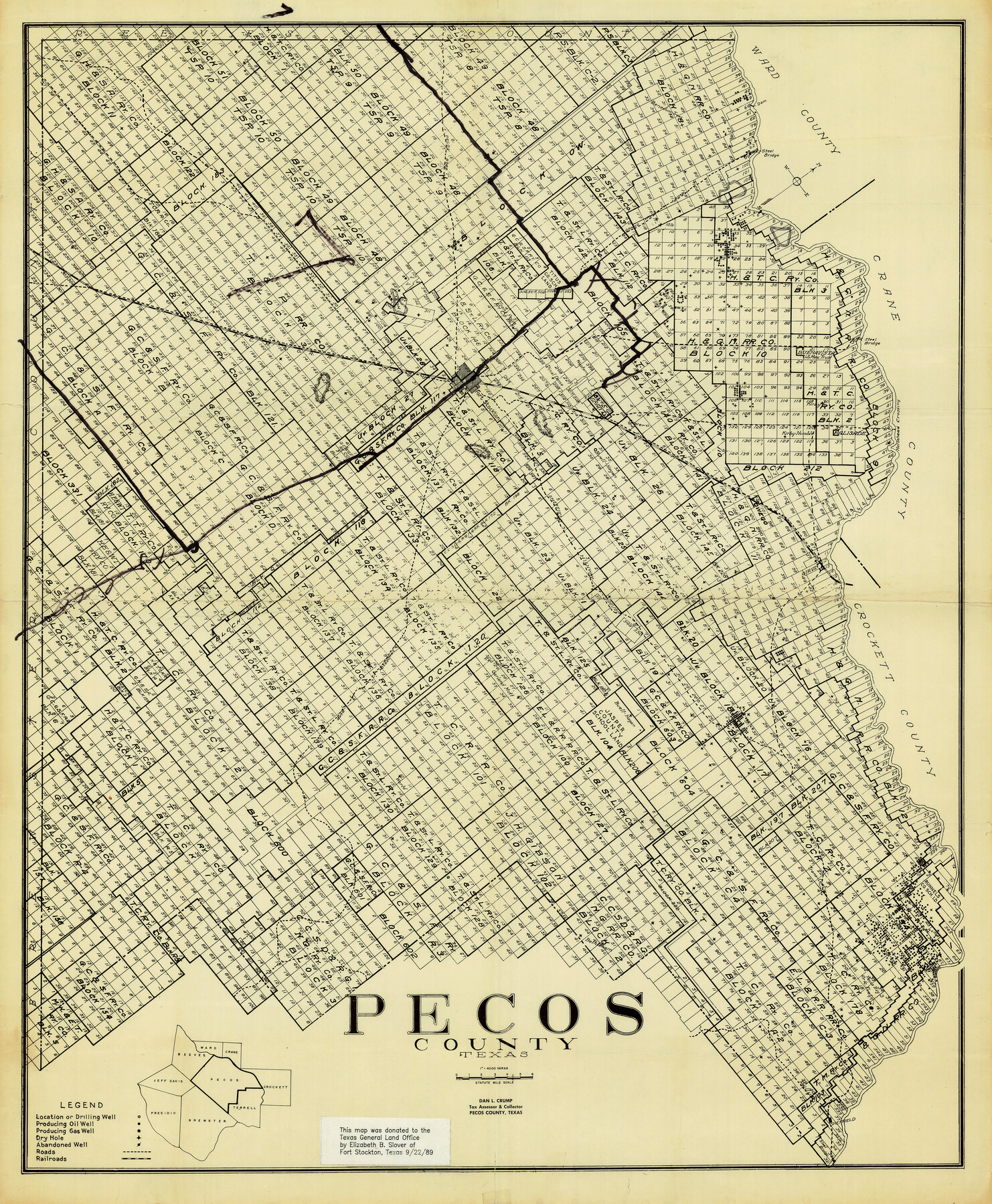 3950, Pecos County Texas, General Map Collection
