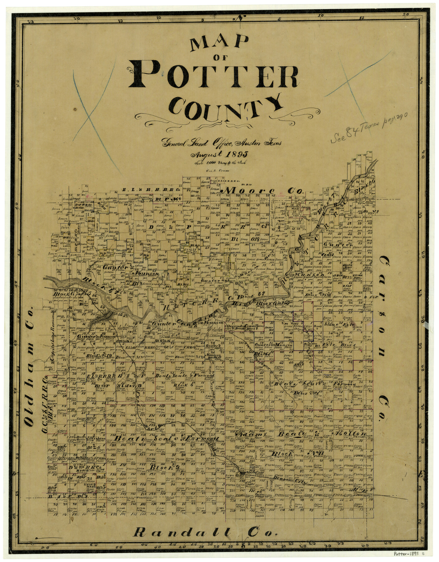 3966, Map of Potter County, General Map Collection