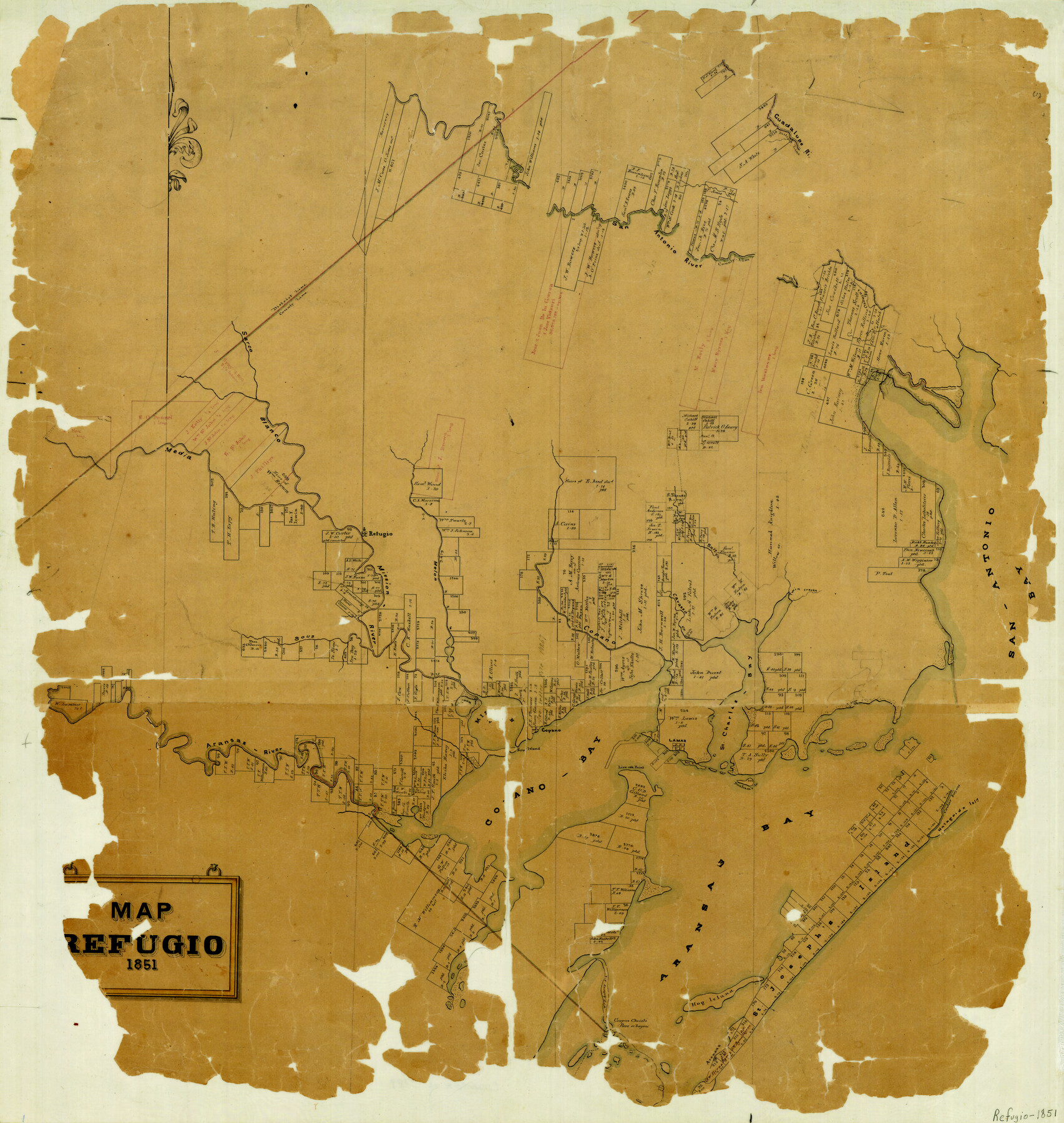 3989, Map of Refugio, General Map Collection
