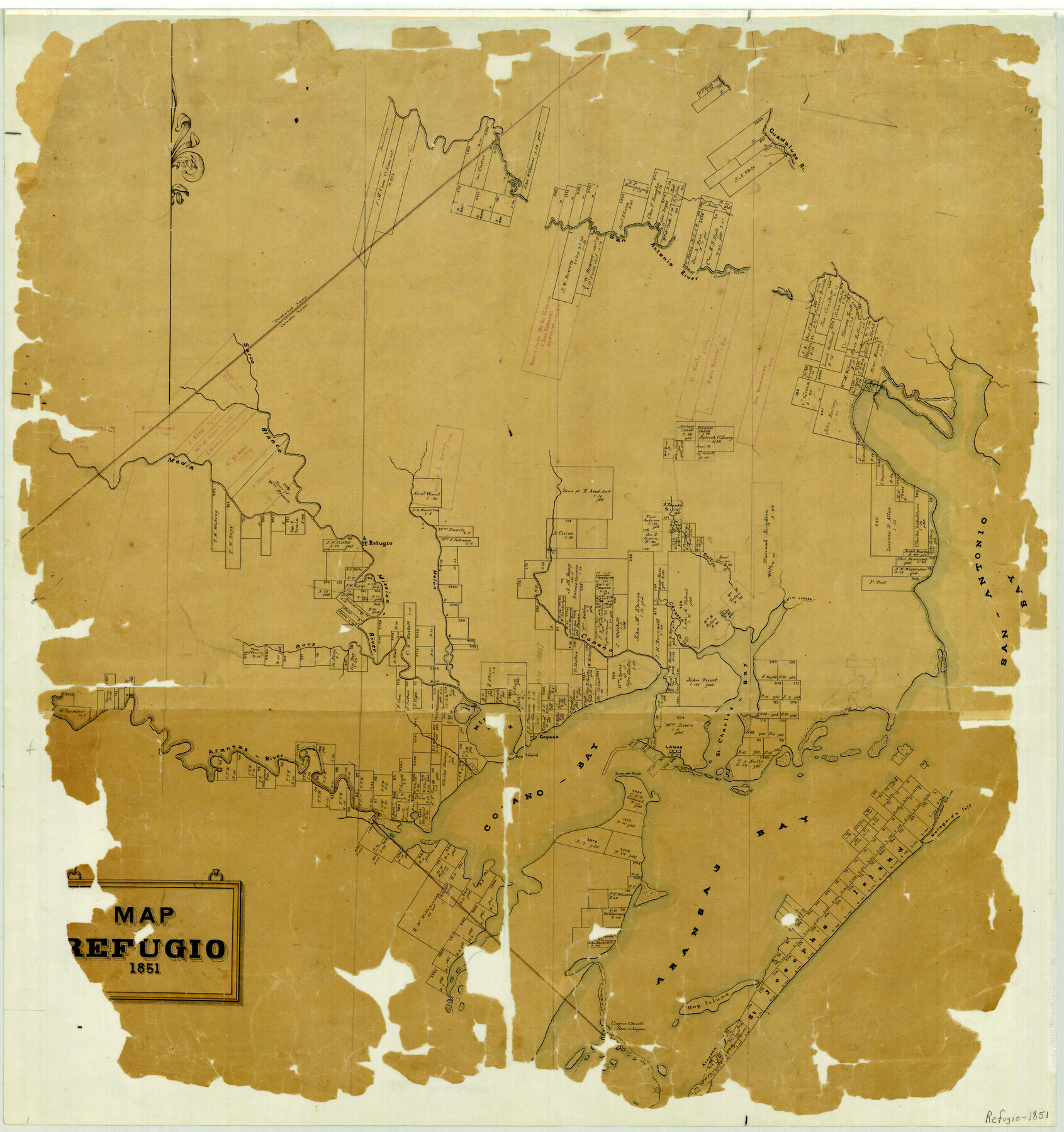 3989, Map of Refugio, General Map Collection